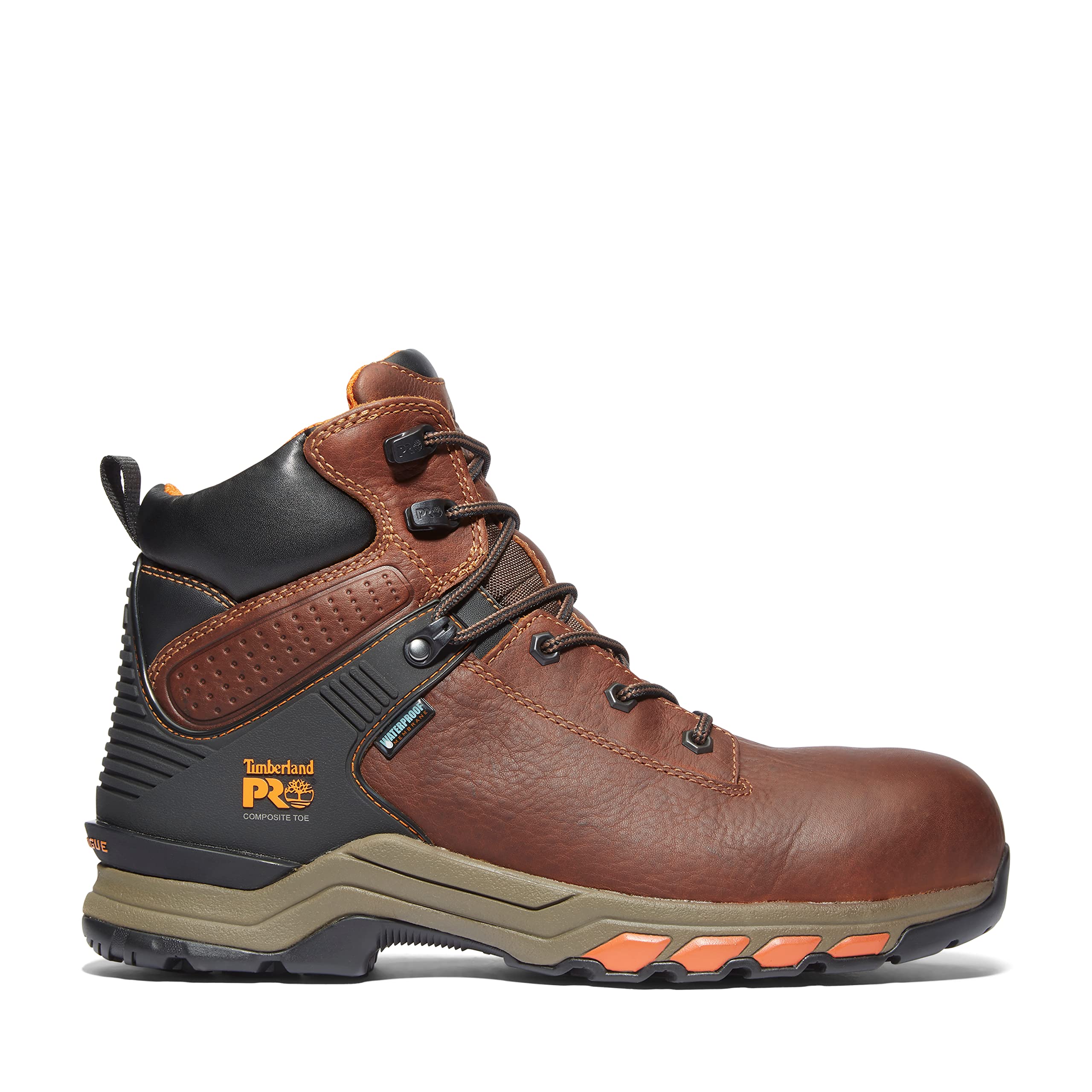 Timberland PRO Men's Hypercharge 6 Inch Composite Safety Toe Waterproof Work Boot - Durable Industrial Boots for Construction, Warehouse & Outdoor Work