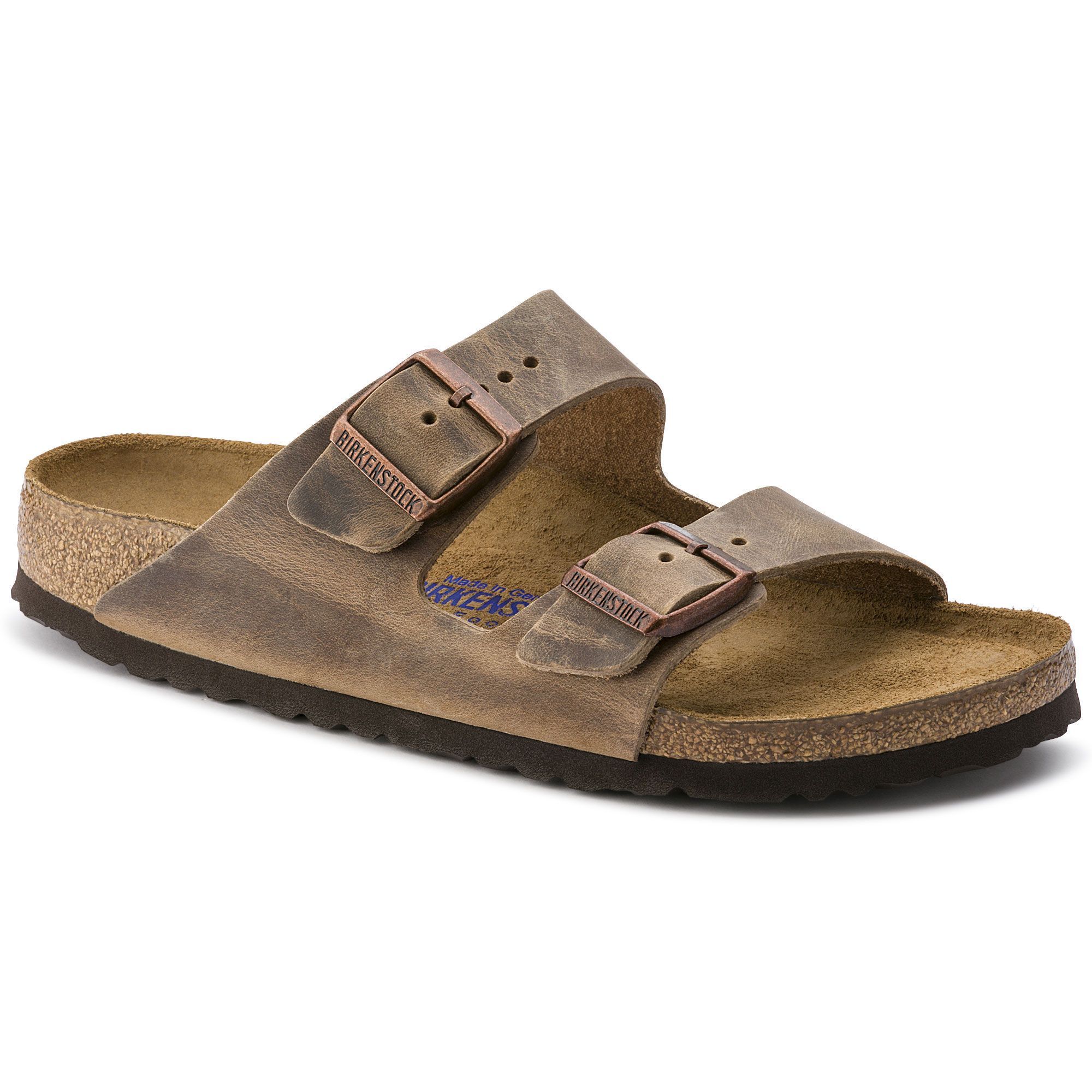 BIRKENSTOCK ARIZONA Unisex Sandals - Soft Footbed in Tobacco Brown Oiled Nubuck Leather | Comfortable & Durable | Perfect for Casual Wear, Beach & Summer Outfits