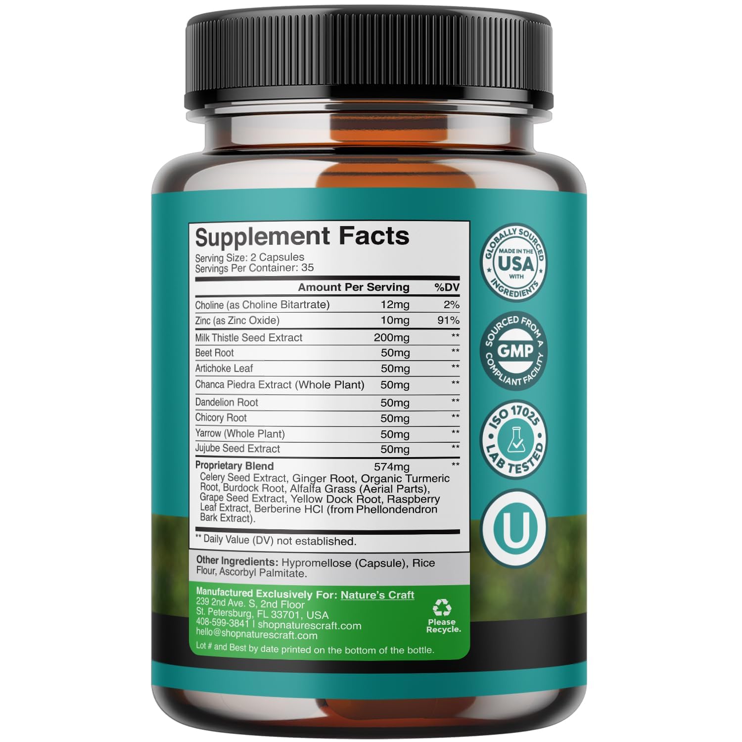 Liver Cleanse Detox & Repair Supplement - 70 Capsules with Milk Thistle, Dandelion Root & Artichoke Extract | Natural Liver Support with Silymarin, Choline & Beetroot | Daily Detox & Liver Health for Adults