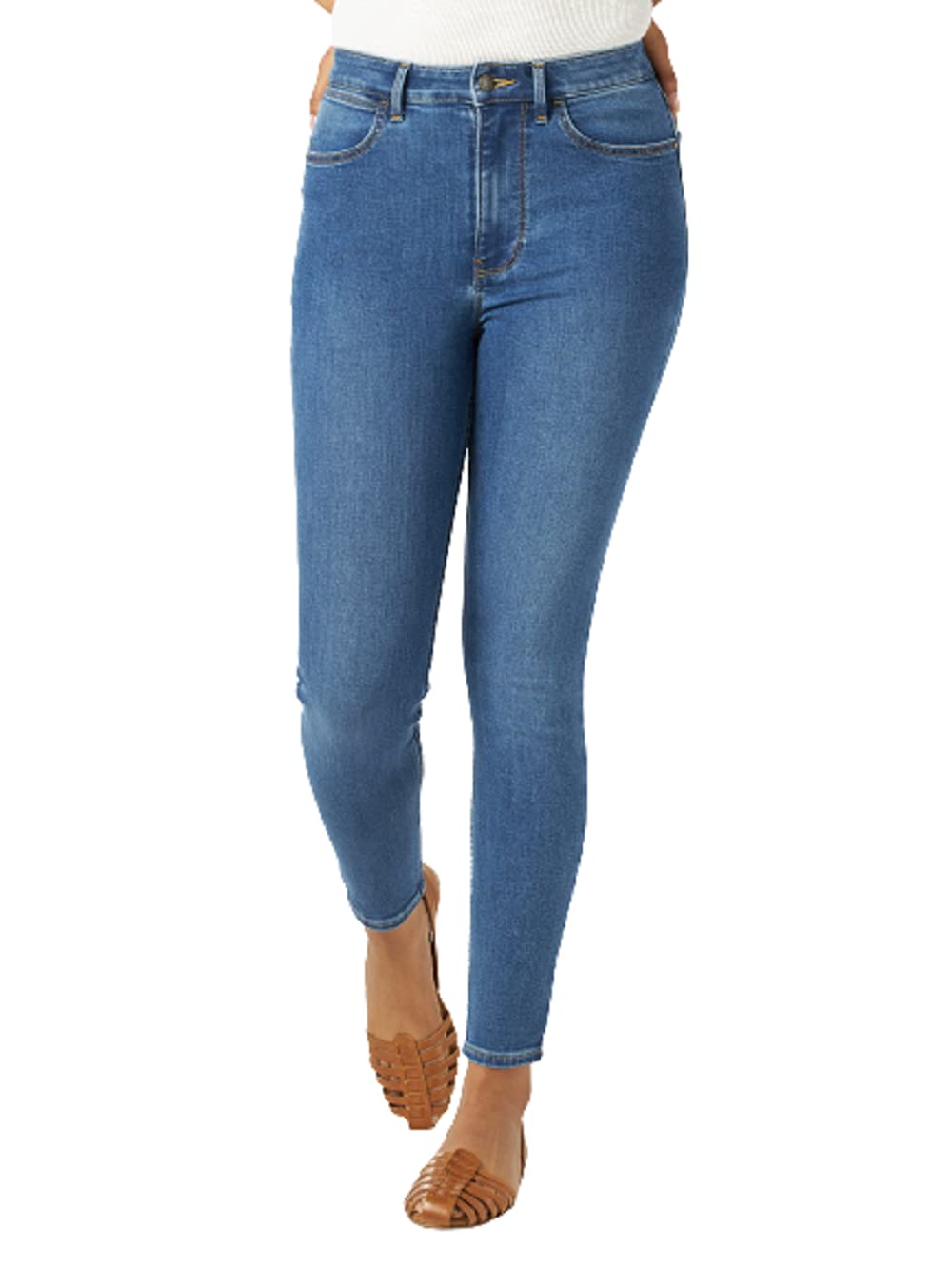 Wrangler Women's High Rise Unforgettable Skinny Jeans - Stretch Denim Pants for Casual Wear & Everyday Outfits | Perfect for Work, Date Night & Weekend Looks