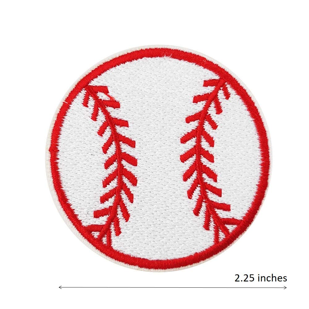 Cute-Patch Baseball Embroidered Iron-On Patches for DIY Clothing, Hats, Bags & Crafts - Customize Your Style
