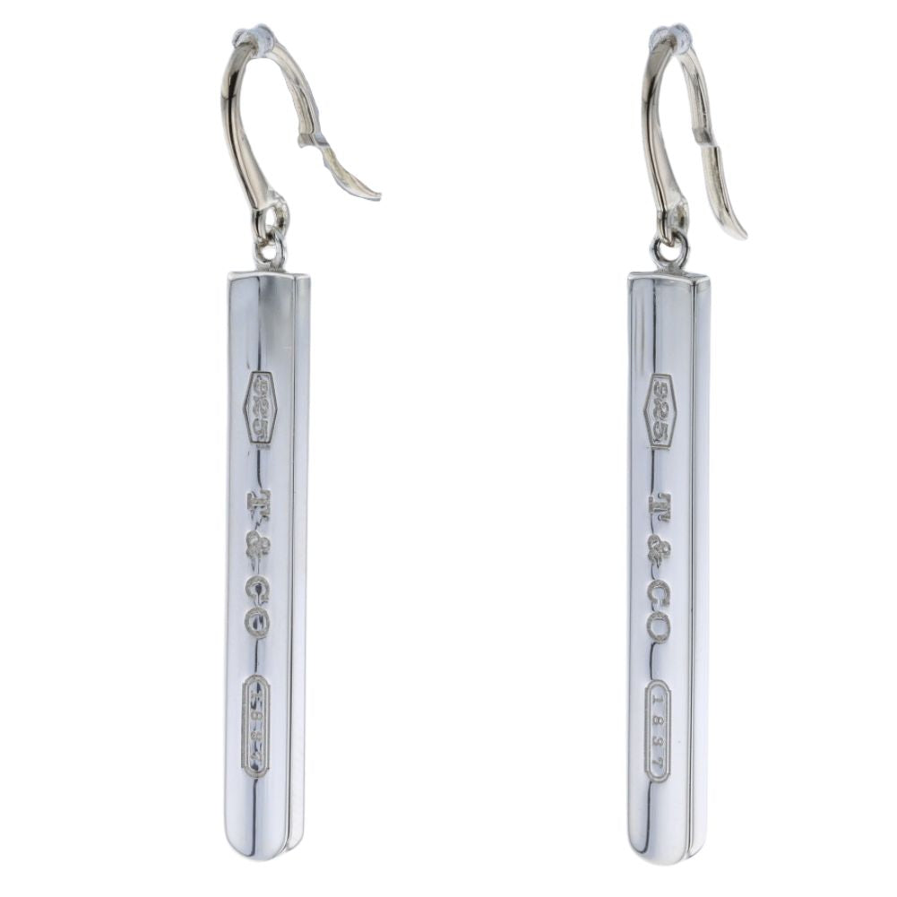 1837 Bar Drop Earrings for Women - Sterling Silver Dangle Earrings - Elegant Minimalist Jewelry for Everyday Wear, Date Night & Special Occasions