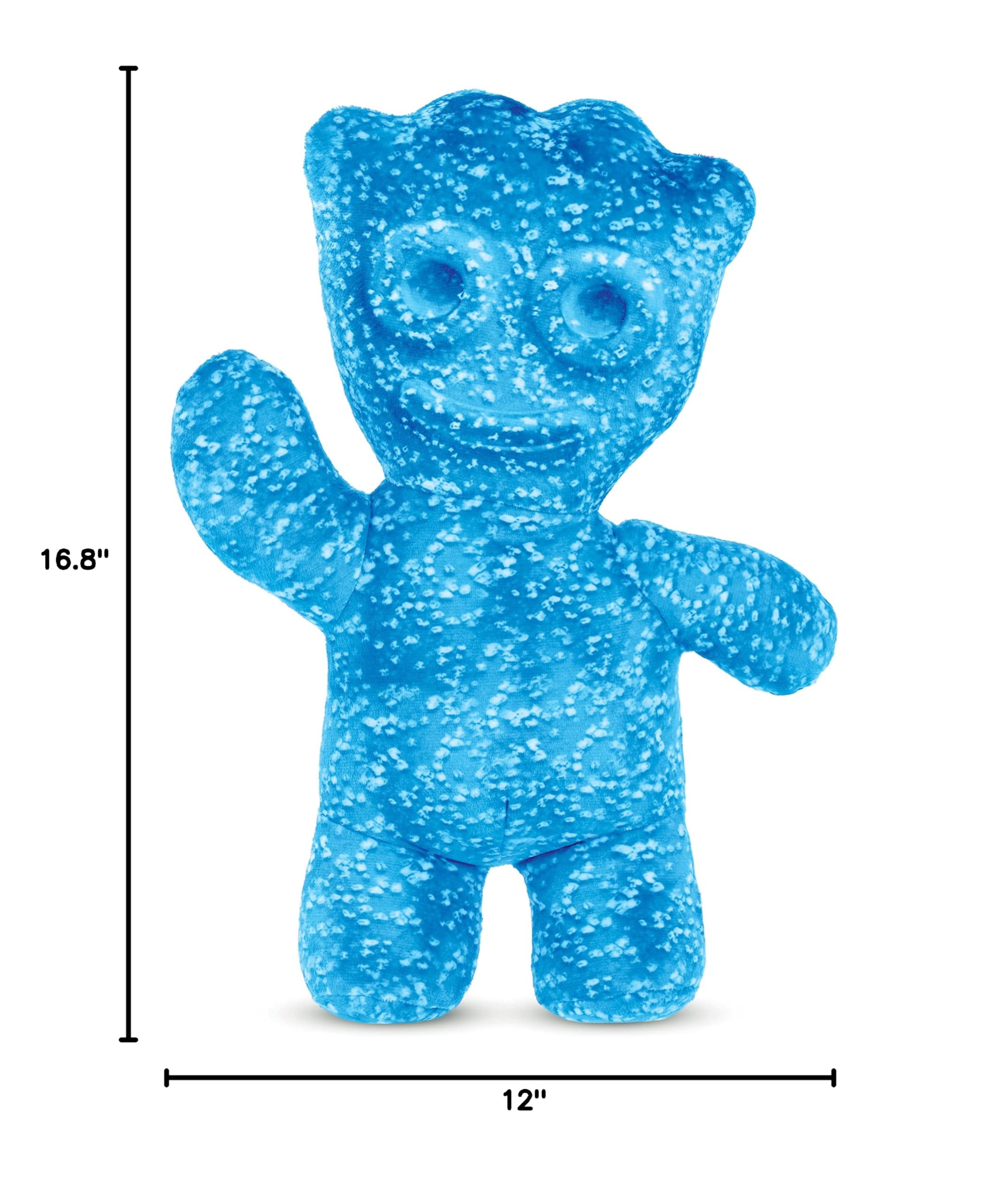 Sour Patch Kids Mini Pillow - Soft Plush Embossed Candy Character Cushion (8.5