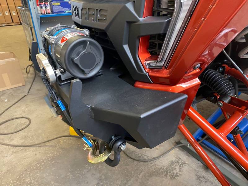 14204 EMP Polaris RZR Stubby Front Winch Bumper - Heavy Duty Off-Road Protection for UTV/ATV - Perfect for Trail Riding, Rock Crawling & Mud Adventures
