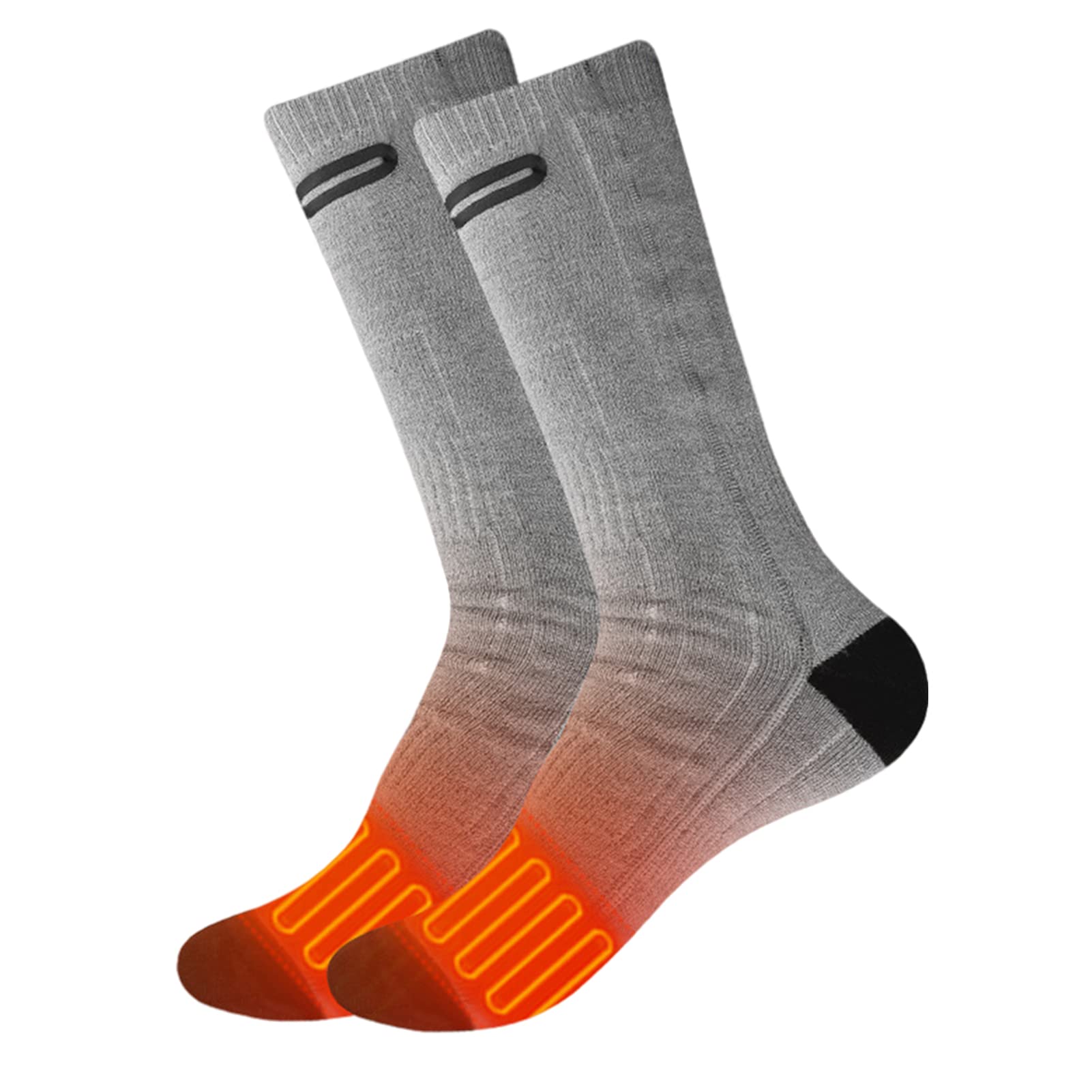 Rechargeable Heated Socks for Men & Women - Battery Powered Thermal Foot Warmers for Winter Hiking, Skiing & Outdoor Activities