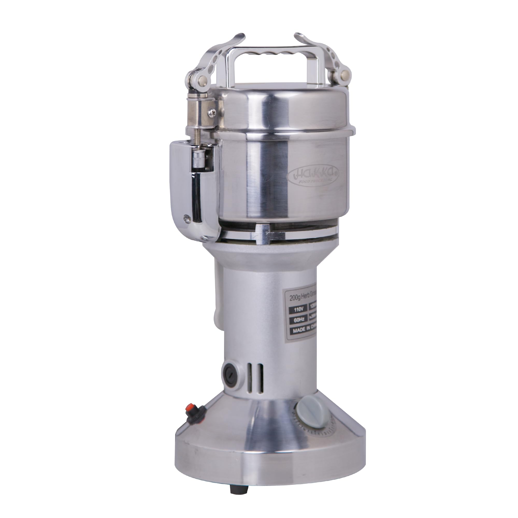 400g Electric Grain Grinder - 1800W High-Speed Stainless Steel Powder Mill for Coffee Beans, Spices & Herbs | Commercial & Home Use for Grinding Corn, Pepper & Dry Ingredients