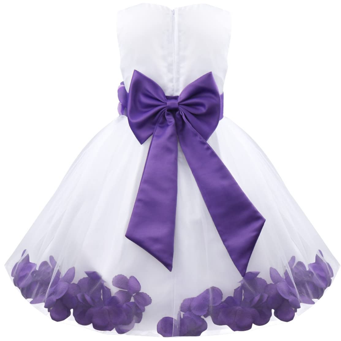 Flower Girl Dress for Weddings - Tulle Maxi Skirt Ball Gown for Kids Girls, Bridesmaid & Pageant Party Formal Dresses | Perfect for Flower Girls, First Communion, Baptism & Special Occasions
