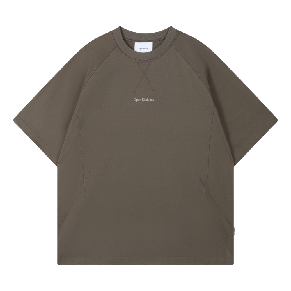Open Dialogue Basic Crew & Scoop Tee - Soft Brown Cotton T-Shirt for Women | Casual Everyday Wear, Layering & Street Style Outfits