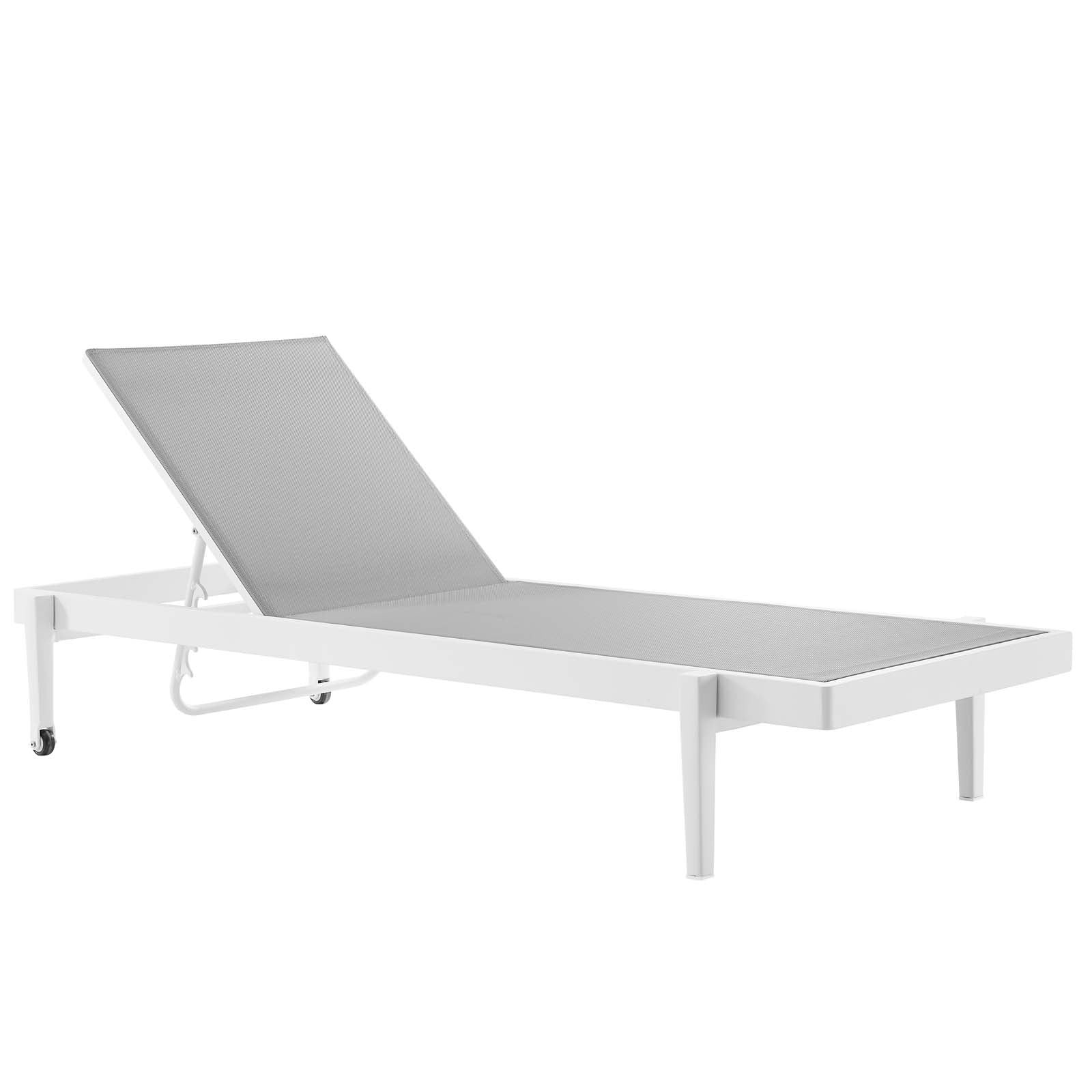 Premium Charleston Outdoor Patio Aluminum Chaise Lounge Chair Set of 2 - Weather-Resistant & Lightweight for Poolside, Beach, Garden Relaxation