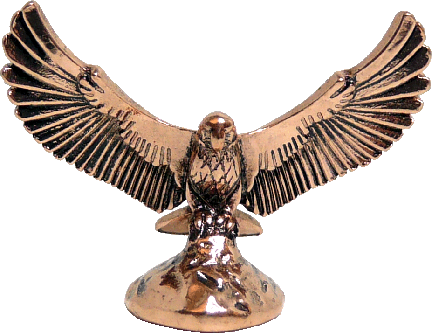 Eagle Statue - Premium Handcrafted Metal Eagle Sculpture for Home & Office Decor | Perfect for Living Room, Garden, or Gift Idea