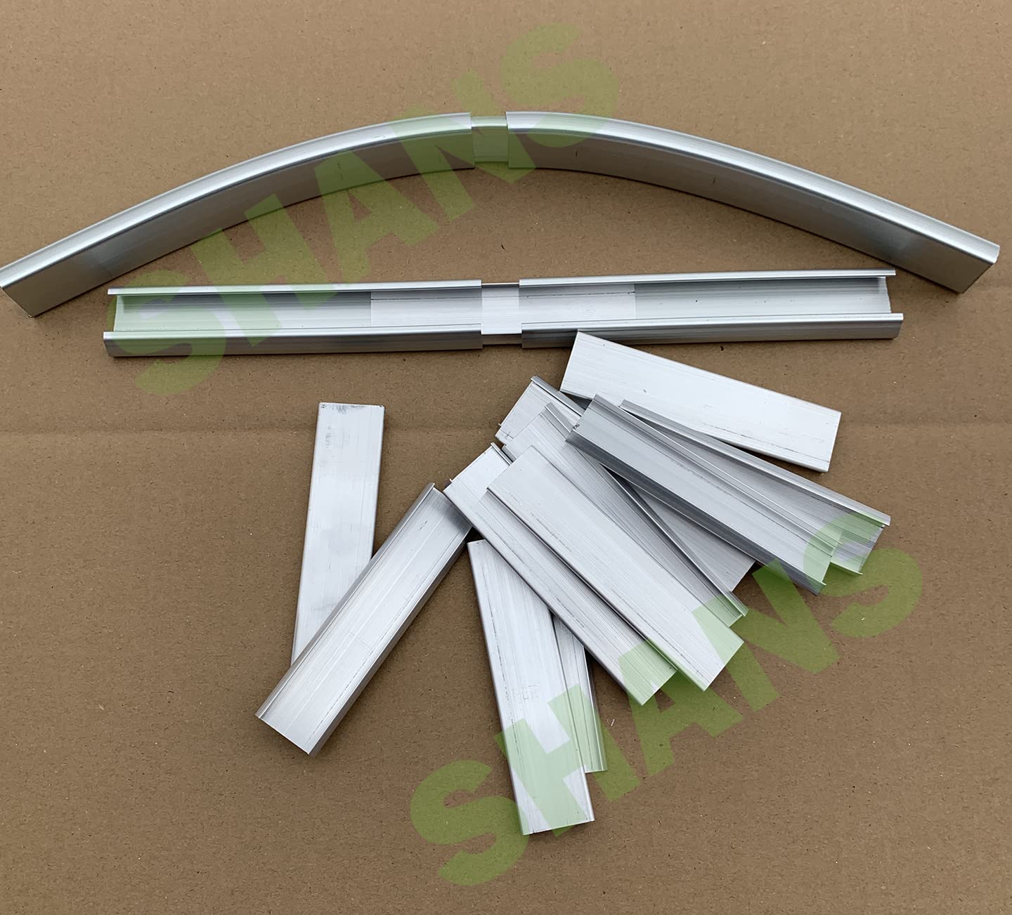SHANS Greenhouse Channel & Wire Set - Heavy Duty C-Channel & Spring Wire with Connectors for Greenhouse Plastic & Shade Cloth Attachment (40 Pack) - Perfect for DIY Greenhouse, Garden Cover & Plant Protection