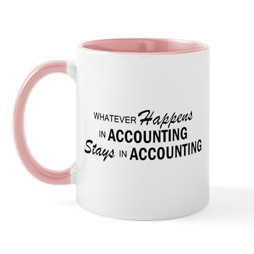 White/Pink Inside - Whatever Happens Accounting Mug