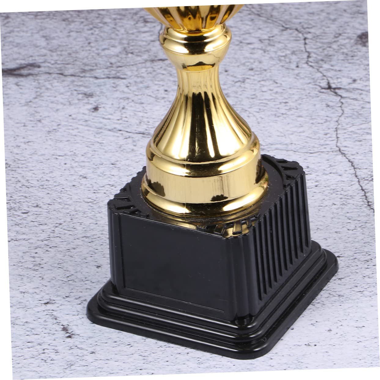 BESPORTBLE 2 Pack Gold Star Trophy Cups - Award Ceremony Decorations for Employee Recognition, Sports Awards, and School Achievements - Shiny Gold Trimmed Appreciation Trophies for Events and Competitions