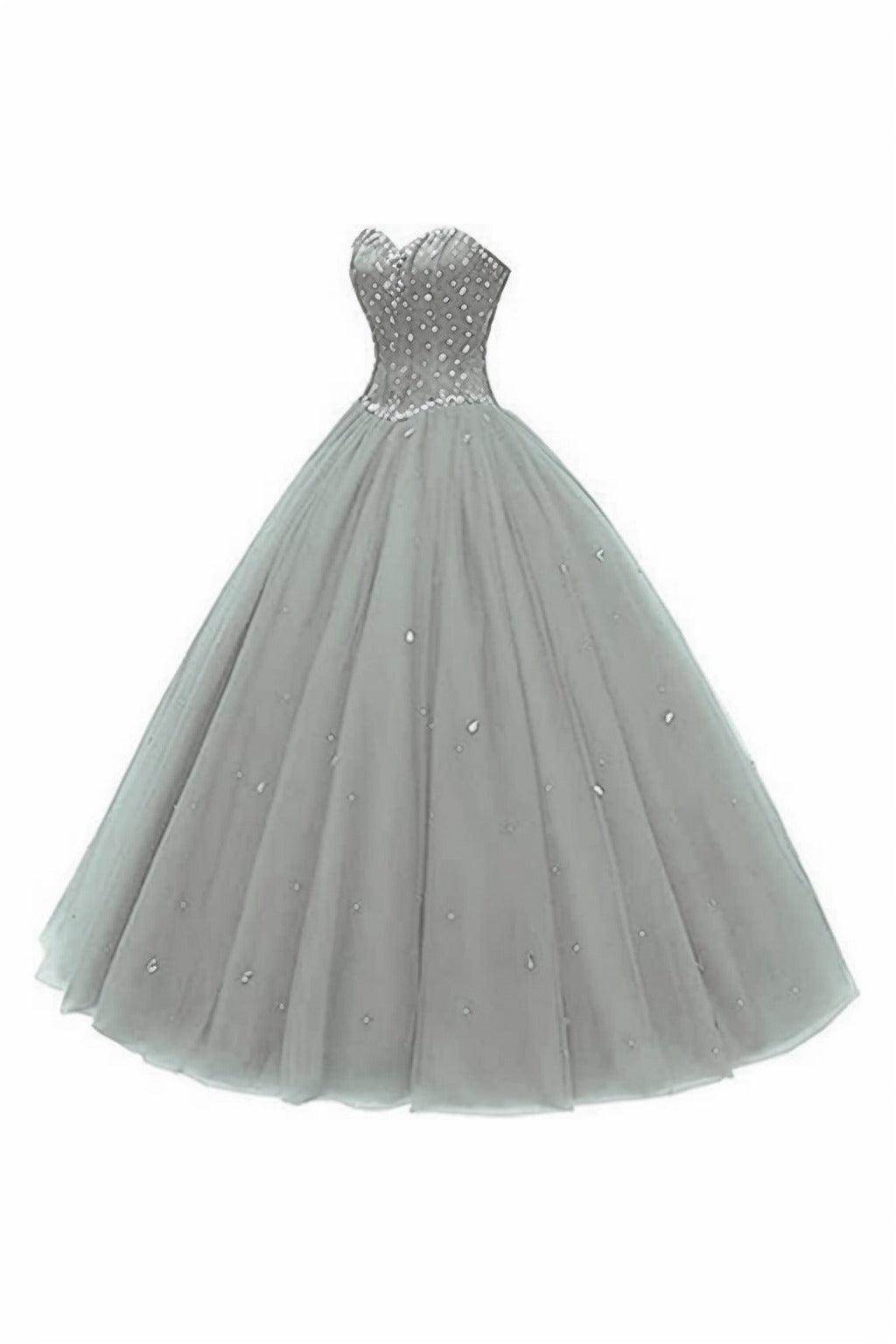 Elegant Princess Floor Length Tulle Prom Dress CS0425 - Perfect for Homecoming, Quinceañera & Formal Dances