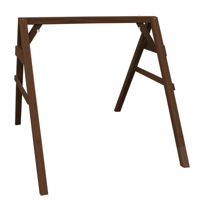 Regallion Heavy Duty A-Frame Swing Stand with Hangers - Outdoor Metal Swing Set for Backyard, Garden, or Patio - Perfect for Kids and Adults Relaxation