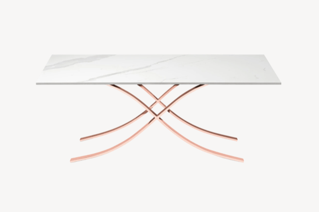 Aristot Rectangle Table Top - Carrara Marble Finish - Perfect for Dining Tables, Kitchen Islands & Office Desks