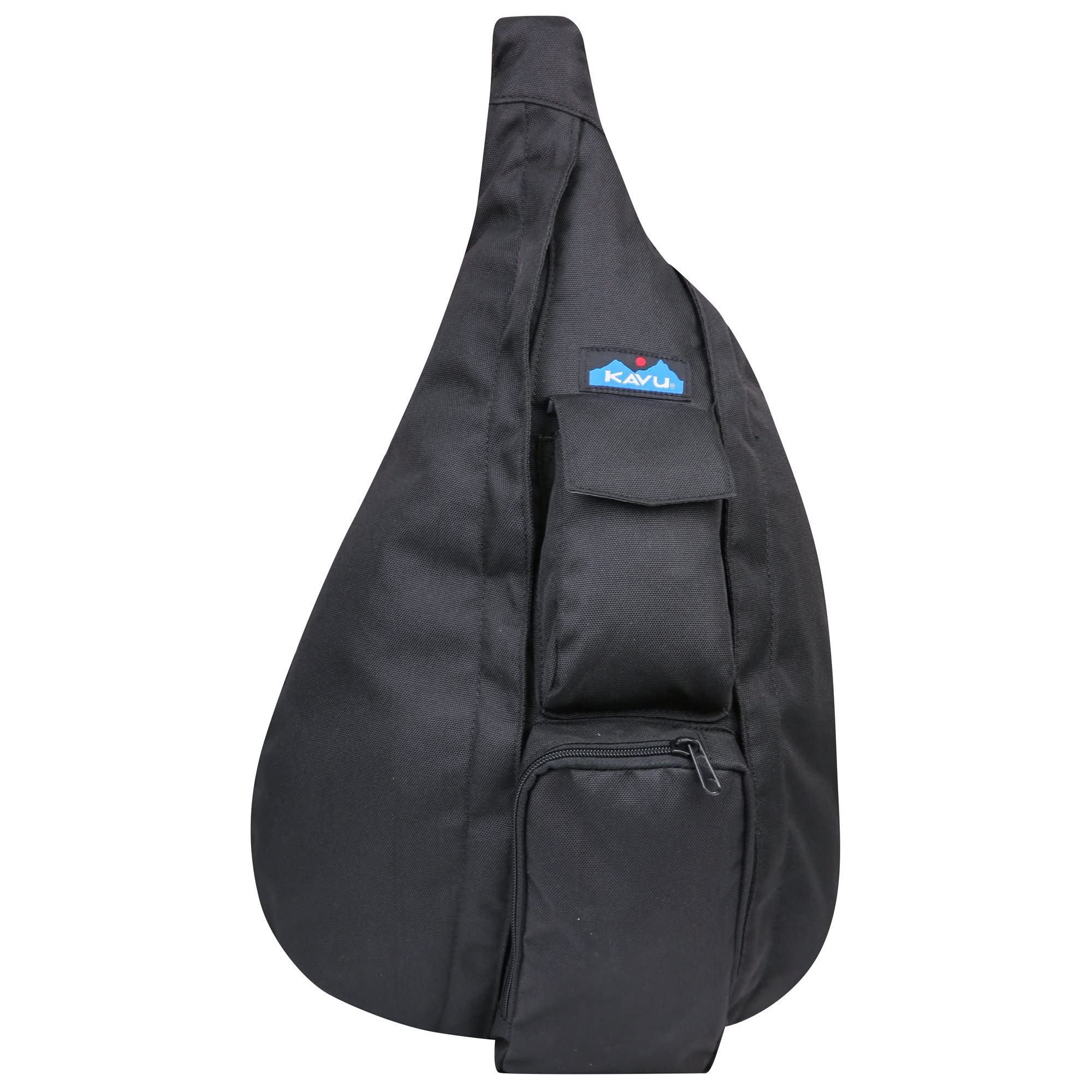 KAVU Rope Sling Crossbody Bag - Lightweight Compact Shoulder Bag for Men & Women - Perfect for Travel, Hiking & Everyday Use - Jet Black