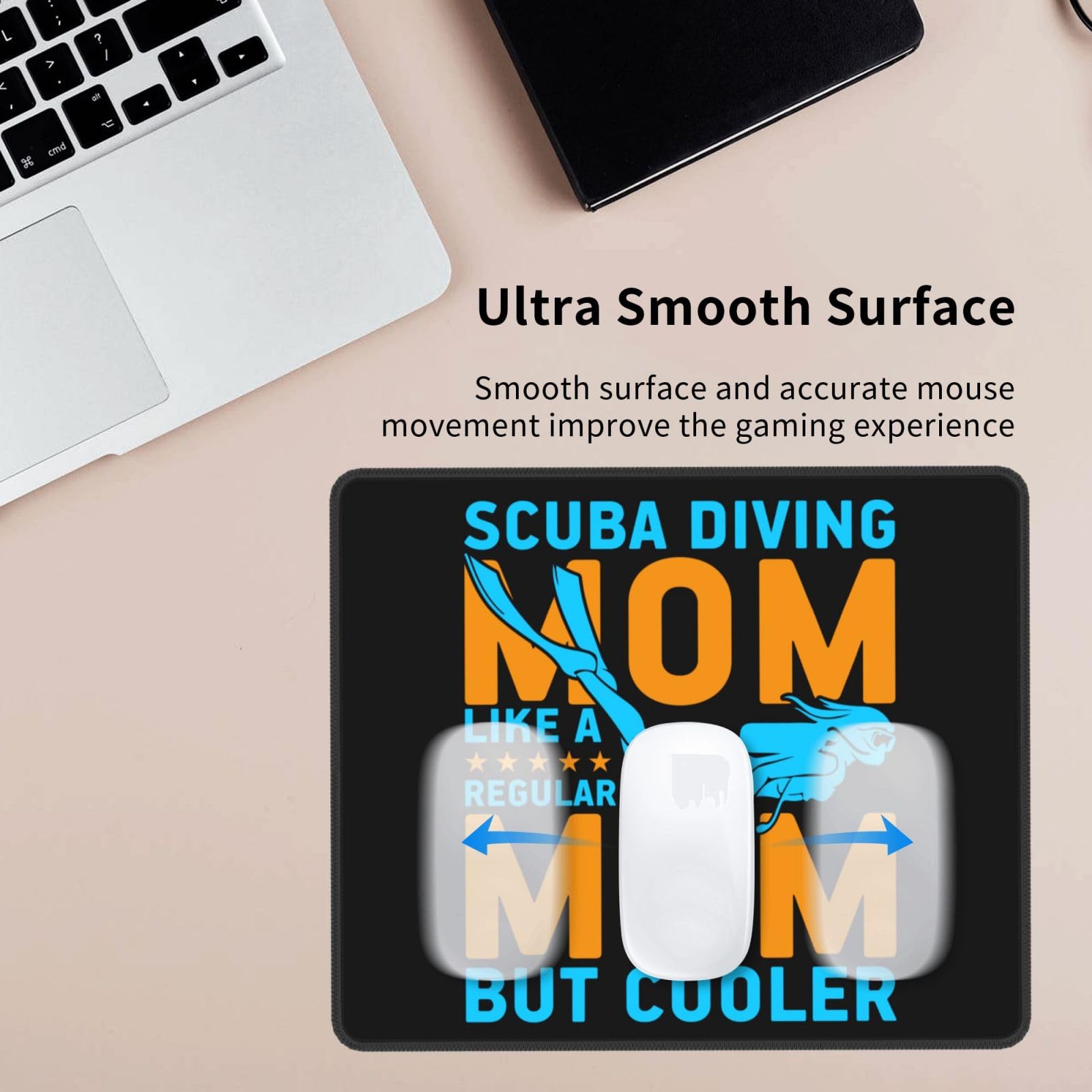 SIYTUAU Waterproof Non-Slip Rubber Mouse Pad - 10x12 Inch Scuba Diving Design for Office, Gaming & Laptop Use - Perfect Gift for Cool Moms & Divers