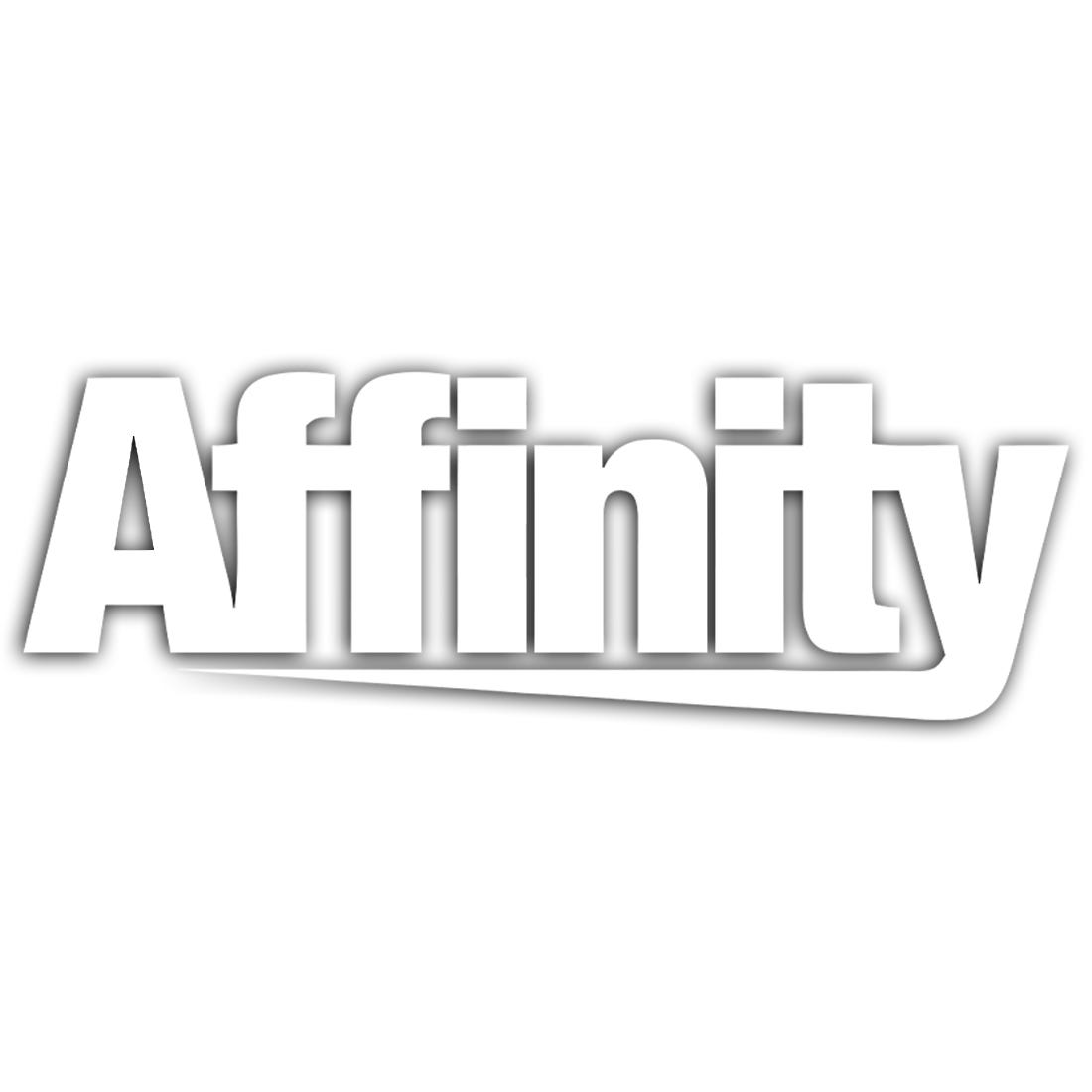 Affinity 4 Vinyl Decal Stickers - Premium Waterproof Car Decals for Windows, Laptops & Walls - Perfect for Car Accessories, Home Decor & Personalization