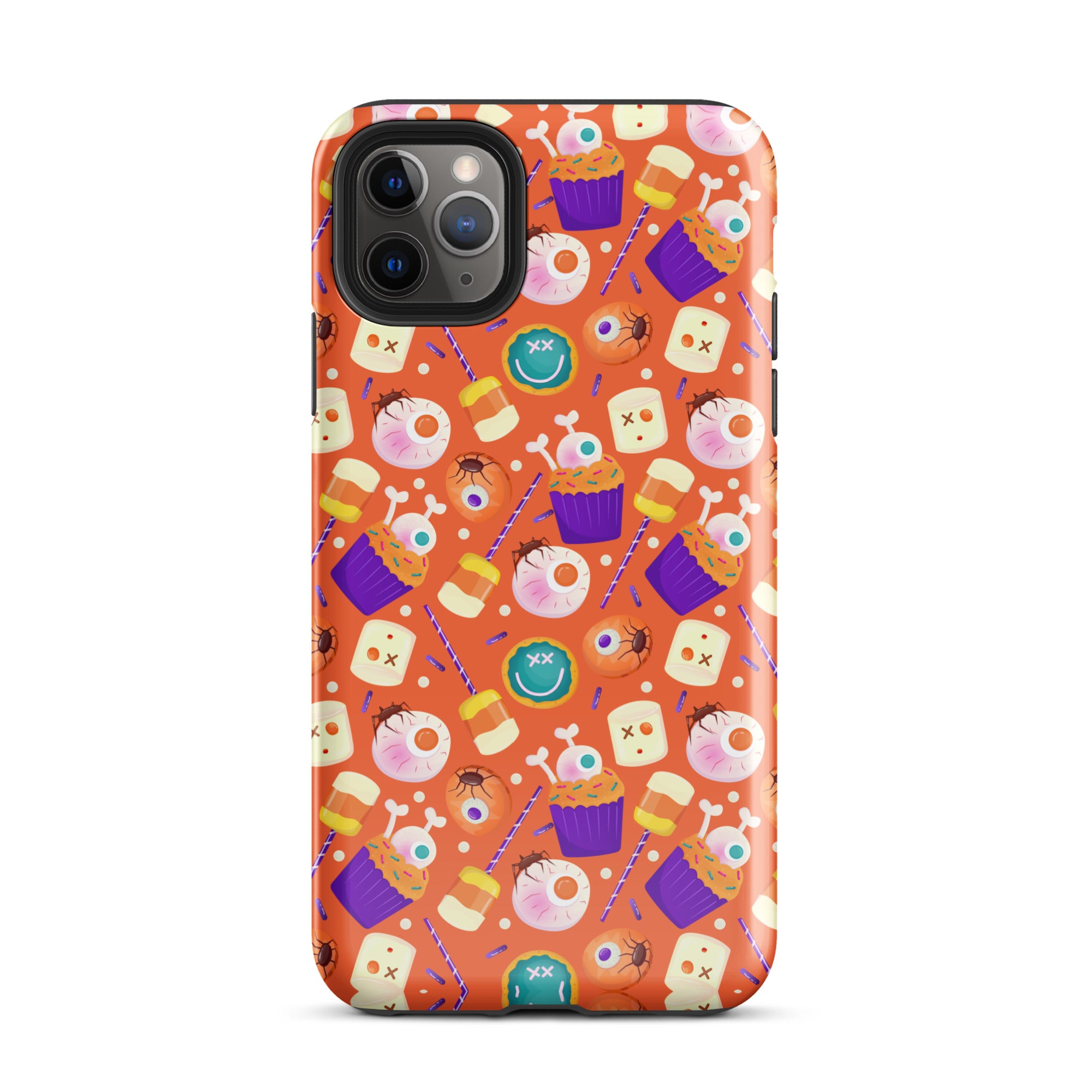 Halloween Trick or Treat Premium Shockproof iPhone Case - Cute Pumpkin Design for iPhone 14/13/12 Pro Max - Perfect for Halloween Parties, Costume Events & Spooky Decorations