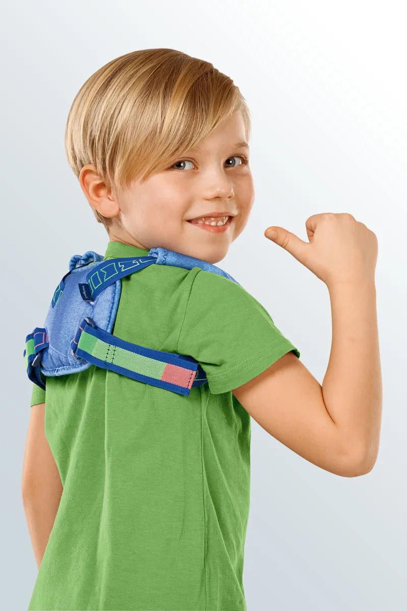 Medi Kids Clavicle Support Brace - Adjustable Shoulder Stabilizer for Children - Perfect for Posture Correction & Injury Recovery After Sports or Falls