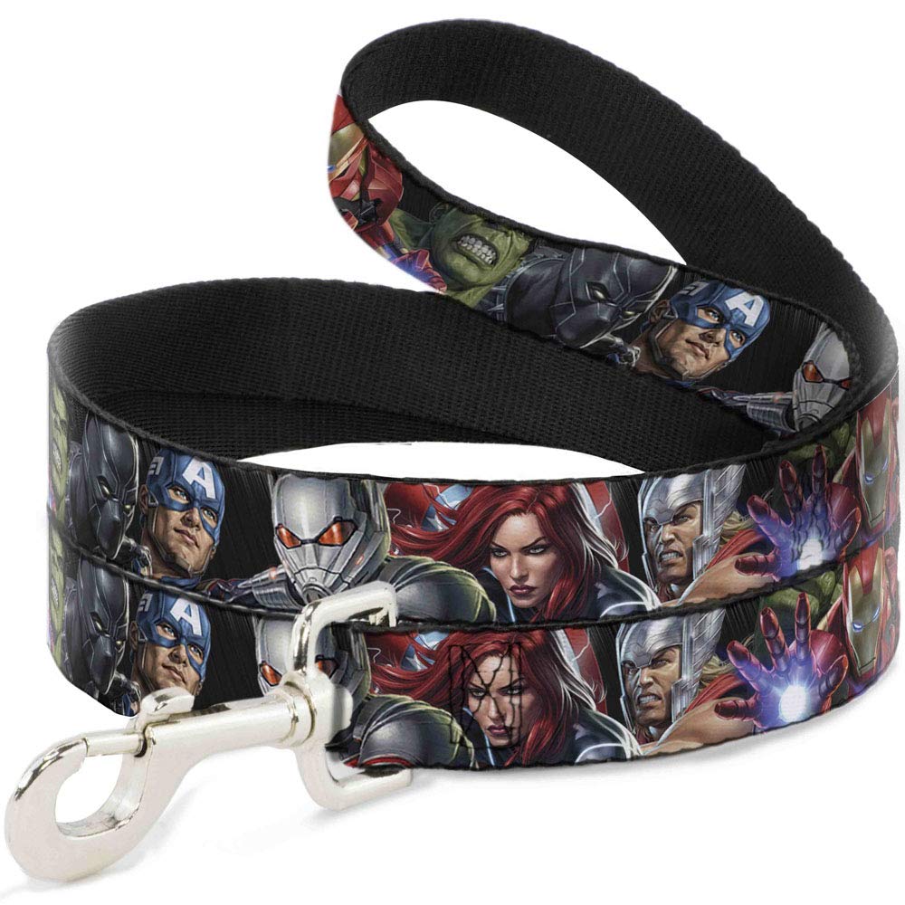 Avengers Themed Dog Leash - 6FT Long 1-Inch Wide Reflective Pet Leash with 7 Superhero Designs | Perfect for Walking, Training & Cosplay with Your Dog