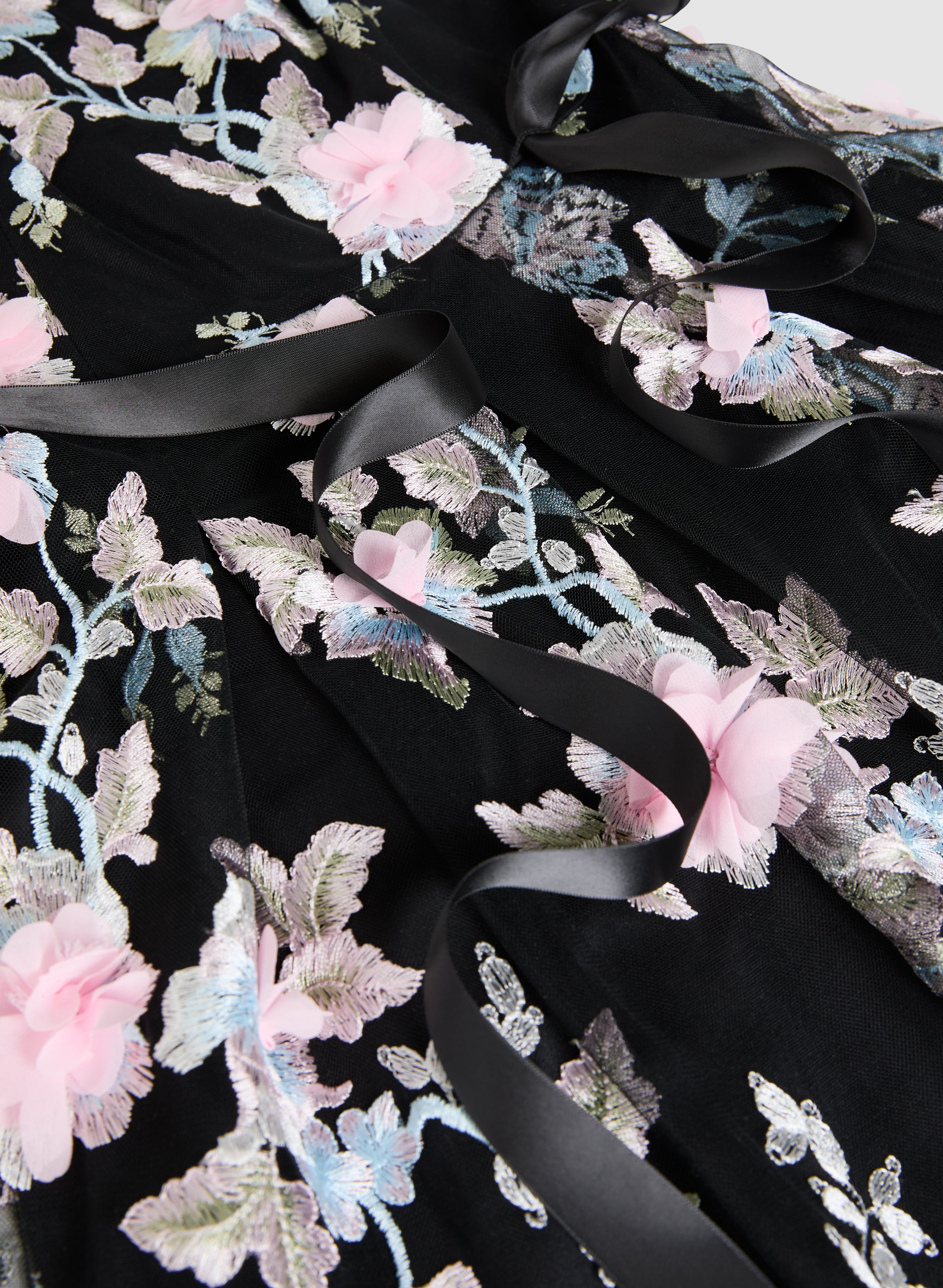 Elegant Embroidered Tulle Dress for Women - Perfect for Weddings, Parties & Special Occasions