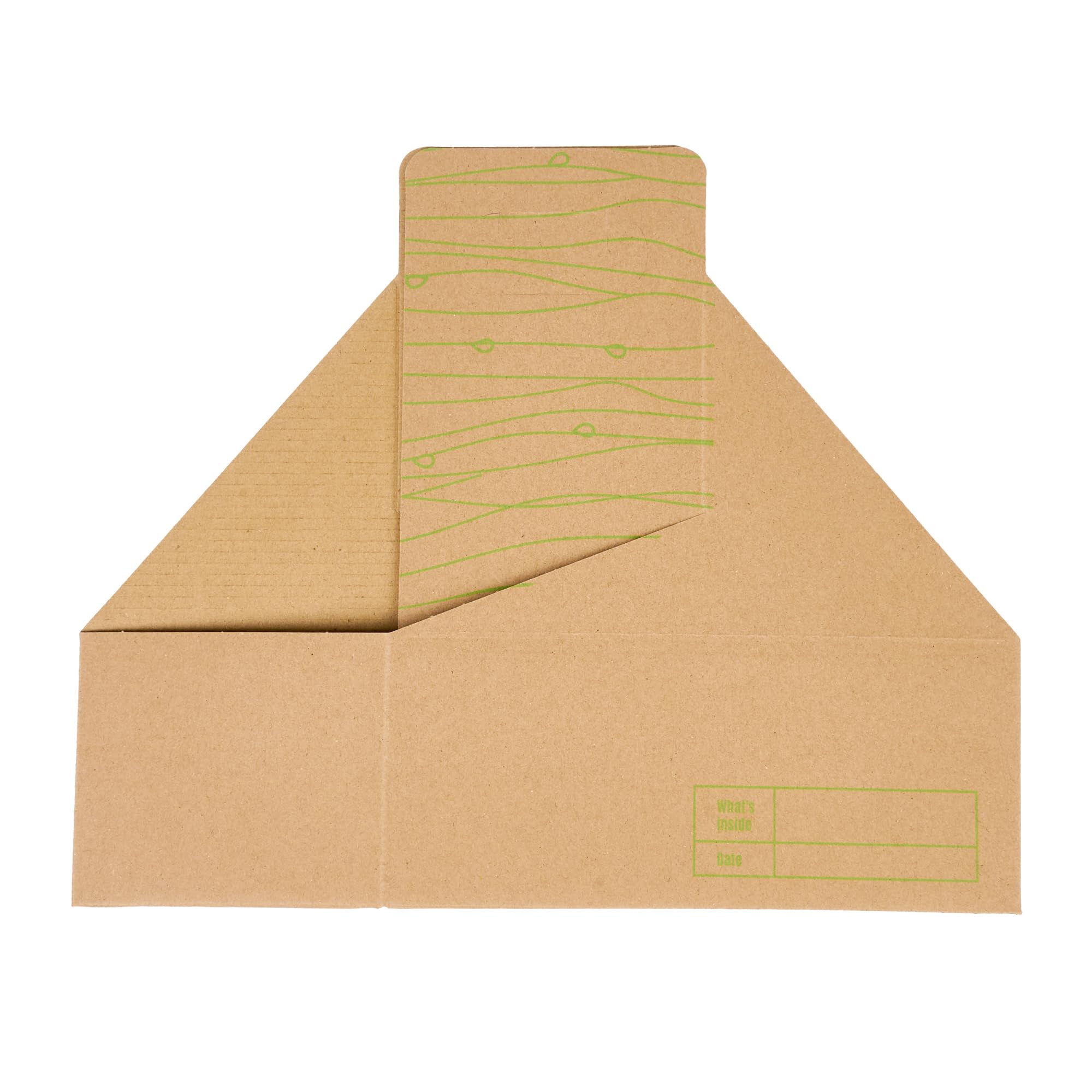 Restaurantware Cater Tek 100-Pack Disposable Cup Carriers with Handles - Kraft & Green Paper Drink Holders for 2 Cups, Perfect for Delivery, Takeout, Coffee Shops, and Beverage Businesses