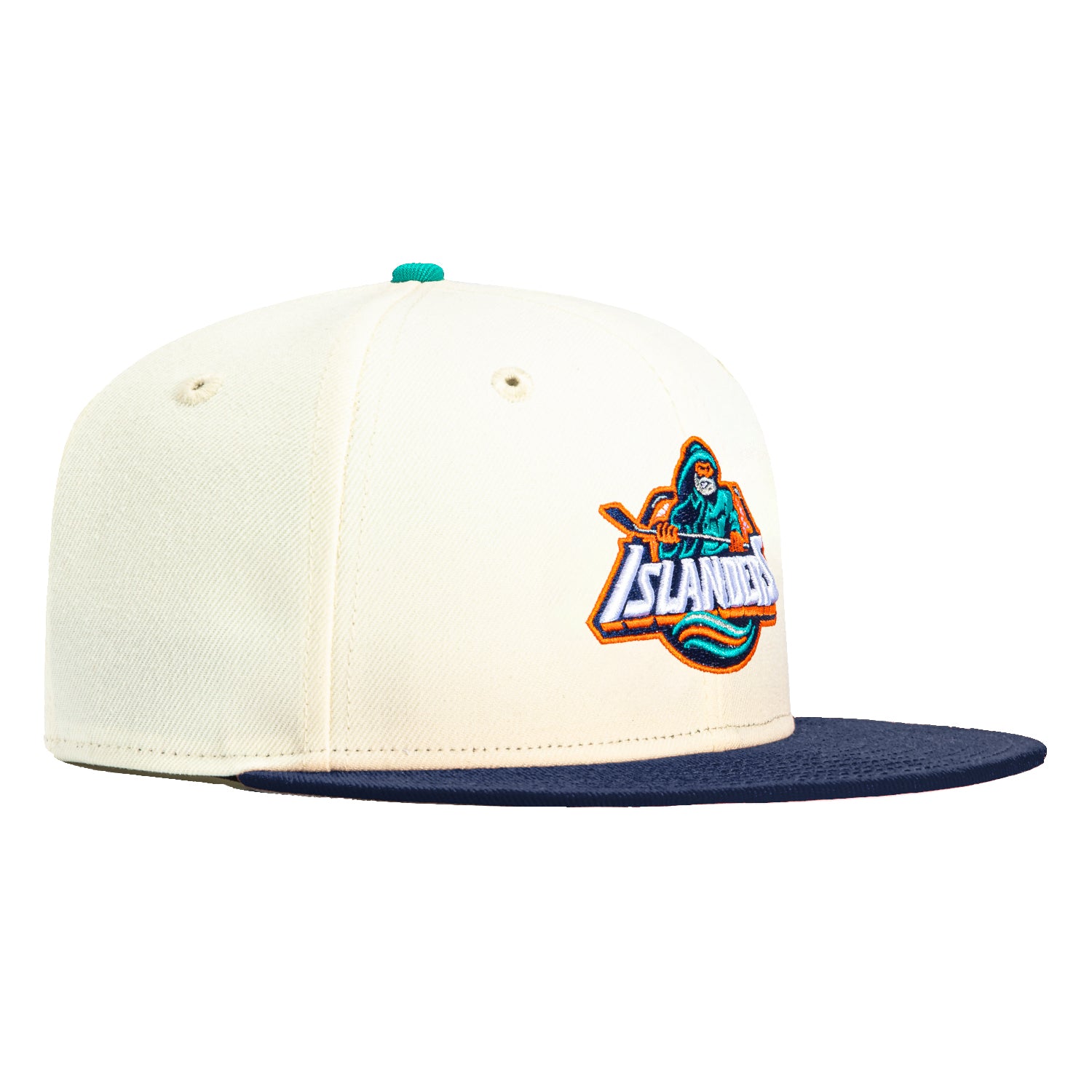 New Era 59Fifty White Dome New York Islanders Baseball Cap - White & Light Navy - Adjustable Snapback Hat for Men & Women - Perfect for Sports Fans, Casual Wear & Gameday Outfits