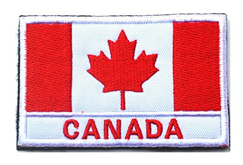6 Pack Canada Flag Tactical Patches - Full Embroidered Maple Leaf Military Emblem for Uniforms & Gear | Durable Canadian Flag Morale Patches for Backpacks, Tactical Vests, Hats & Outdoor Activities