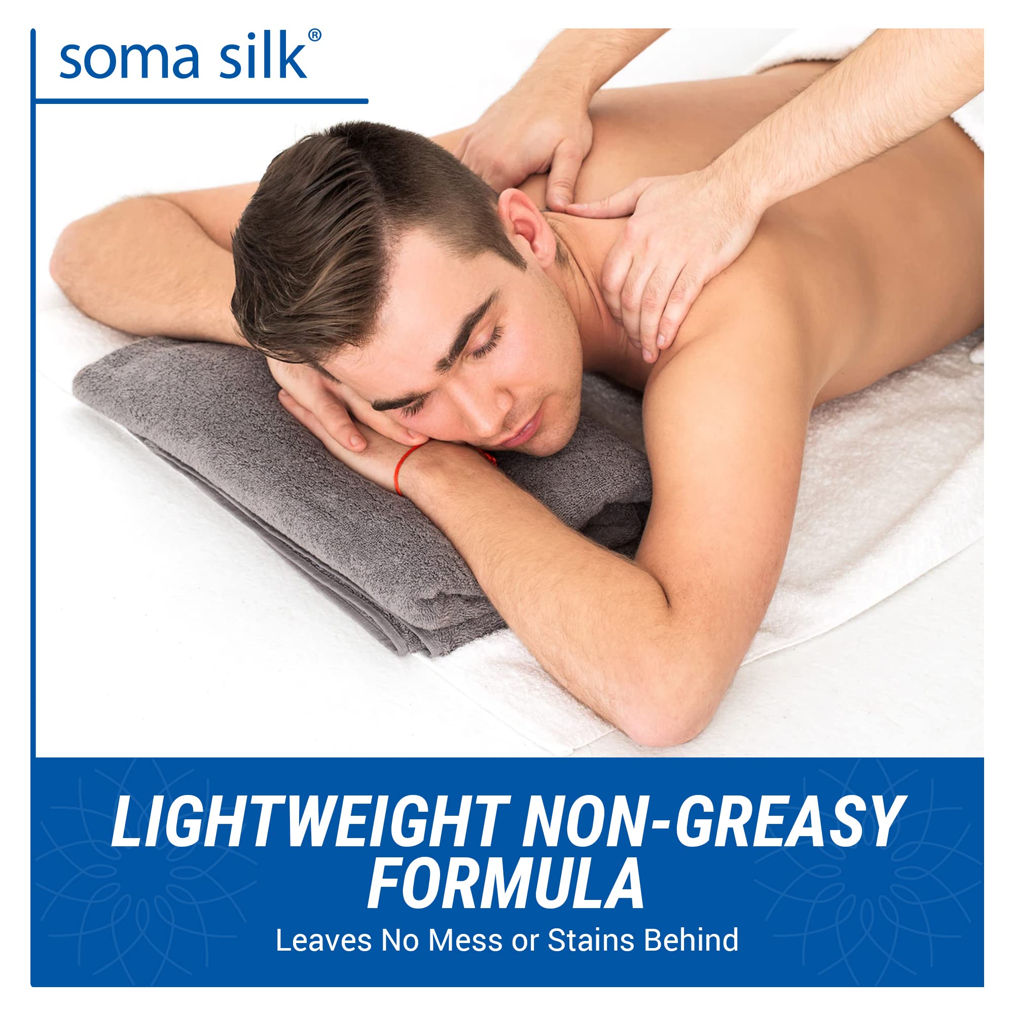 Soma Silk Professional Massage Cream - 5 Gallon Bulk Size | Ultra Smooth & Silky Texture with Calendula & Jojoba Oils | Deep Moisturizing for Healthy Skin | Easy Glide Massage Lotion for Spa, Salon & Professional Therapists | Ideal for Swedish, Deep Tissue & Relaxation Massages