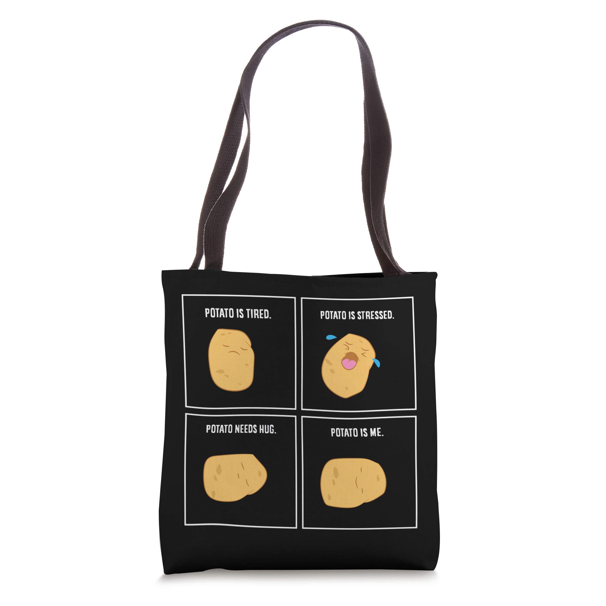 Funny Potato Meme Tote Bag - 'I'm A Potato' Vegetarian Vegetable Grocery Shopping Bag for Farmers Market, Picnics & Eco-Friendly Lifestyle