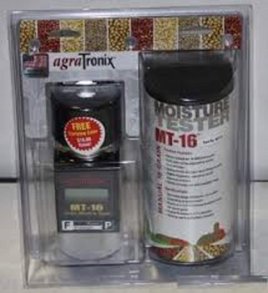 Agratronix MT-16 Digital Portable Grain Moisture Meter Tester - Fast & Accurate Moisture Analysis for Corn, Wheat, Rice - Perfect for Farmers, Grain Storage & Agricultural Use