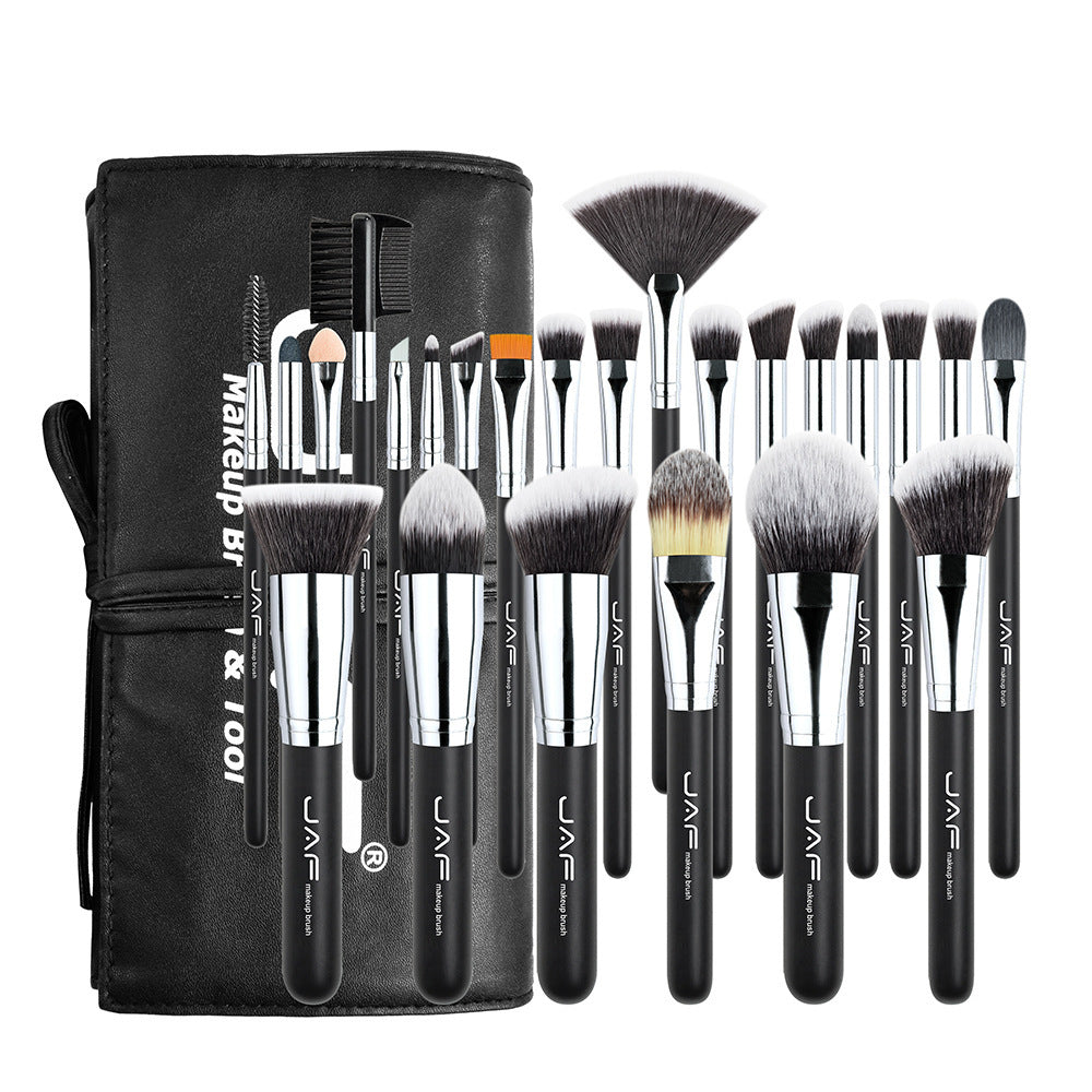 24-Piece Professional Makeup Brush Set for Flawless Face & Eye Application - Perfect for Beginners & Professionals, Home & Travel Use