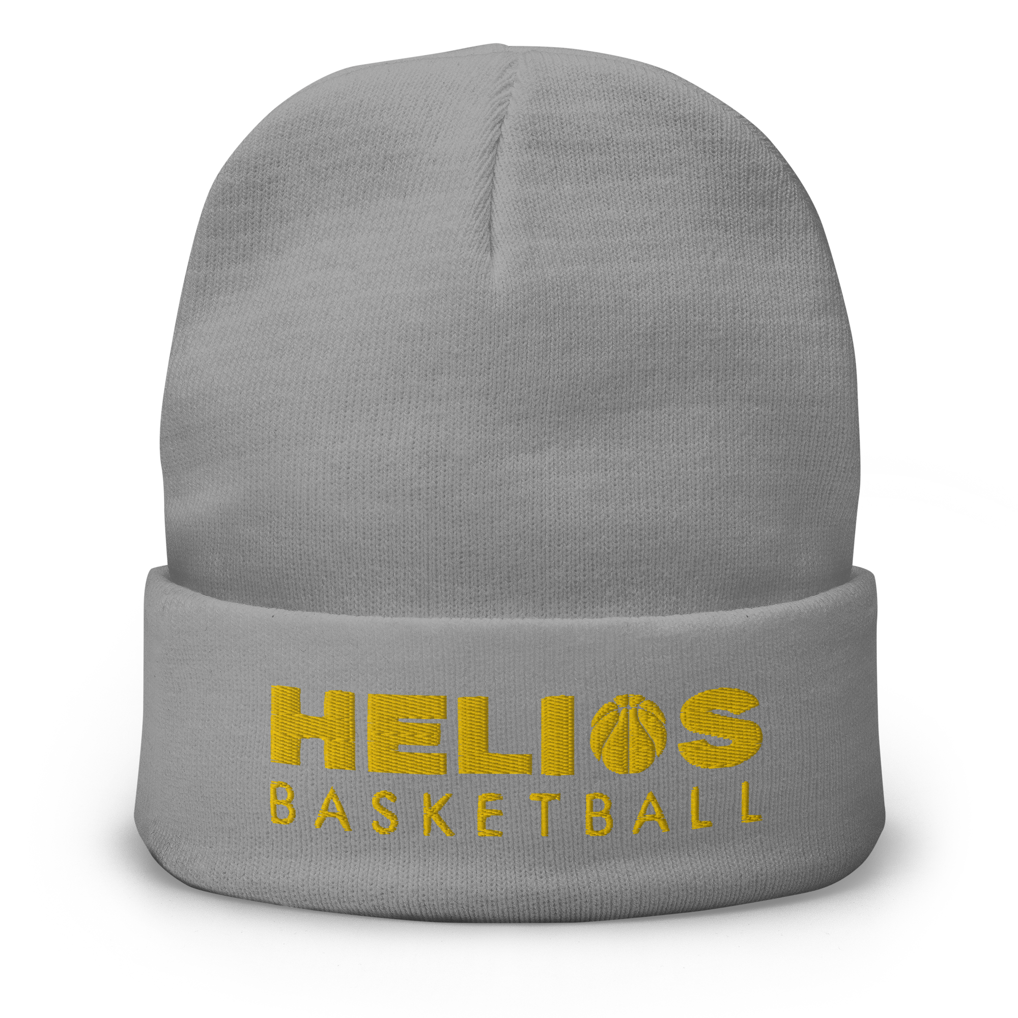 Helios Embroidered Beanie - Winter Warm Knit Hat for Men & Women - Cozy Outdoor Skiing, Hiking, and Snowboarding Accessory