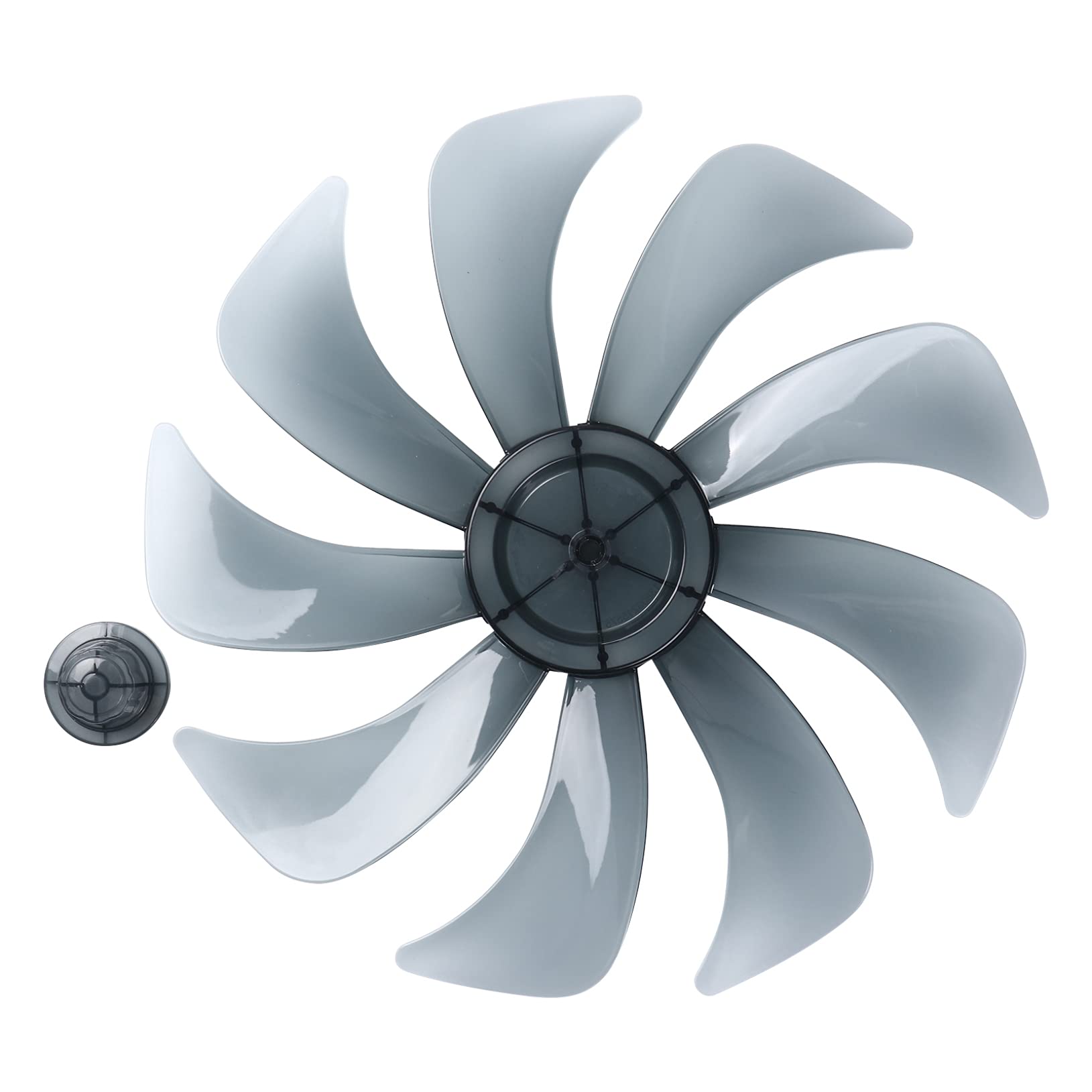 Freebily Universal Silent Plastic Fan Blades with Nut Cover - Replacement Parts for Standing & Table Fans - Type C One Size - Perfect for Home, Office, and Dorm Cooling
