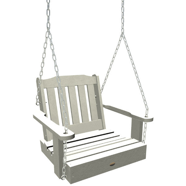 Lehigh Single Seat Swing - Outdoor Porch Swing for Patio, Garden, Backyard - Comfortable Hanging Chair with Durable Steel Frame - Perfect for Relaxing, Lounging & Enjoying Nature