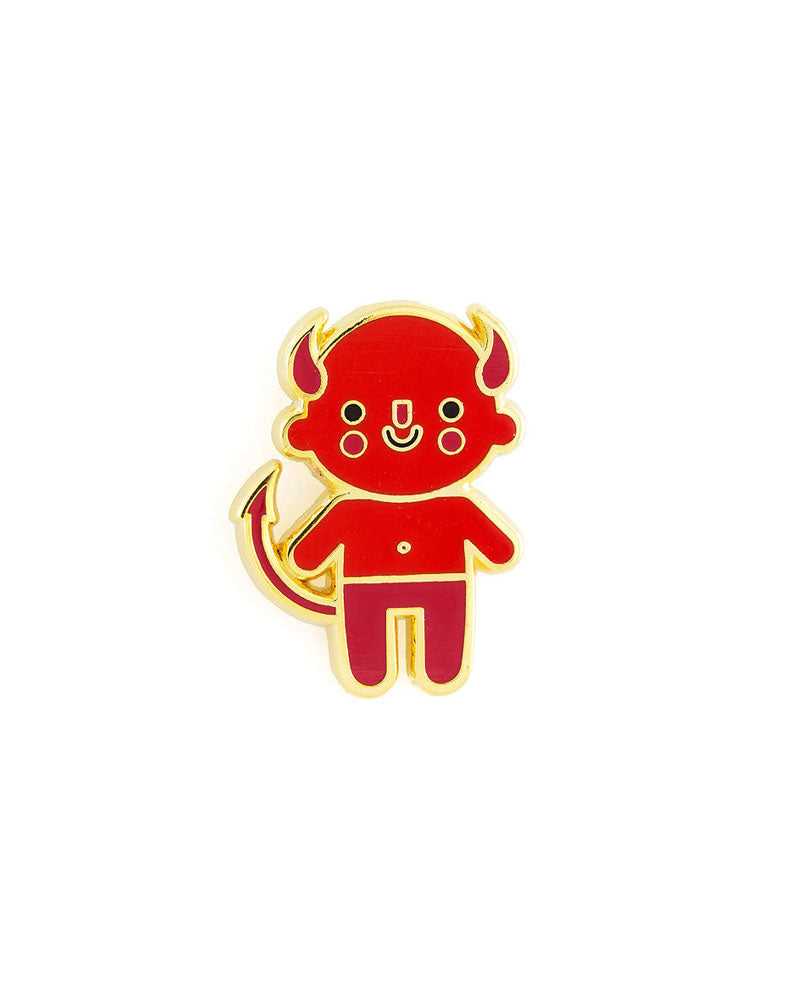 Devil Baby Pin - Cute Gothic Baby Brooch for Jackets, Bags & Accessories - Perfect for Halloween, Cosplay & Alternative Fashion