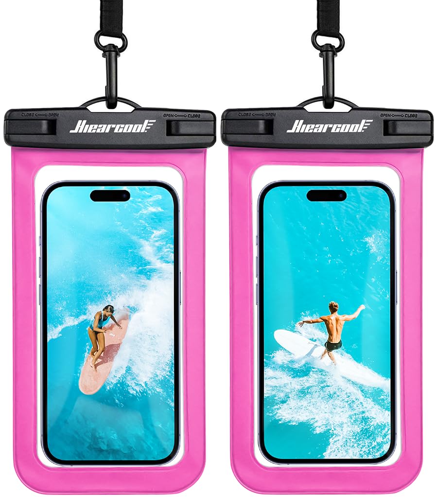 Hiearcool IPX8 Waterproof Phone Pouch for iPhone 16/15/14/13 Pro Max Plus (Up to 8.3