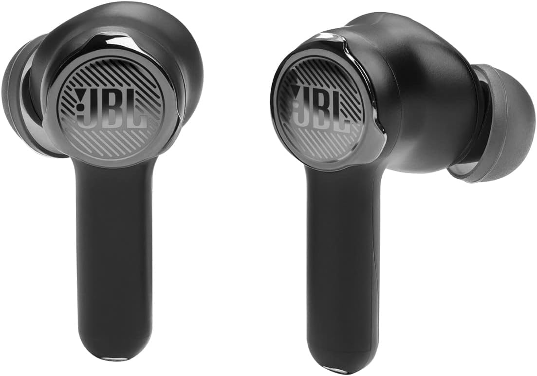 JBL Quantum TWS True Wireless Noise Cancelling Gaming Earbuds - Black (Renewed) | Bluetooth Earbuds for PC, PS5, Mobile Gaming & Music | Low Latency, Immersive Sound