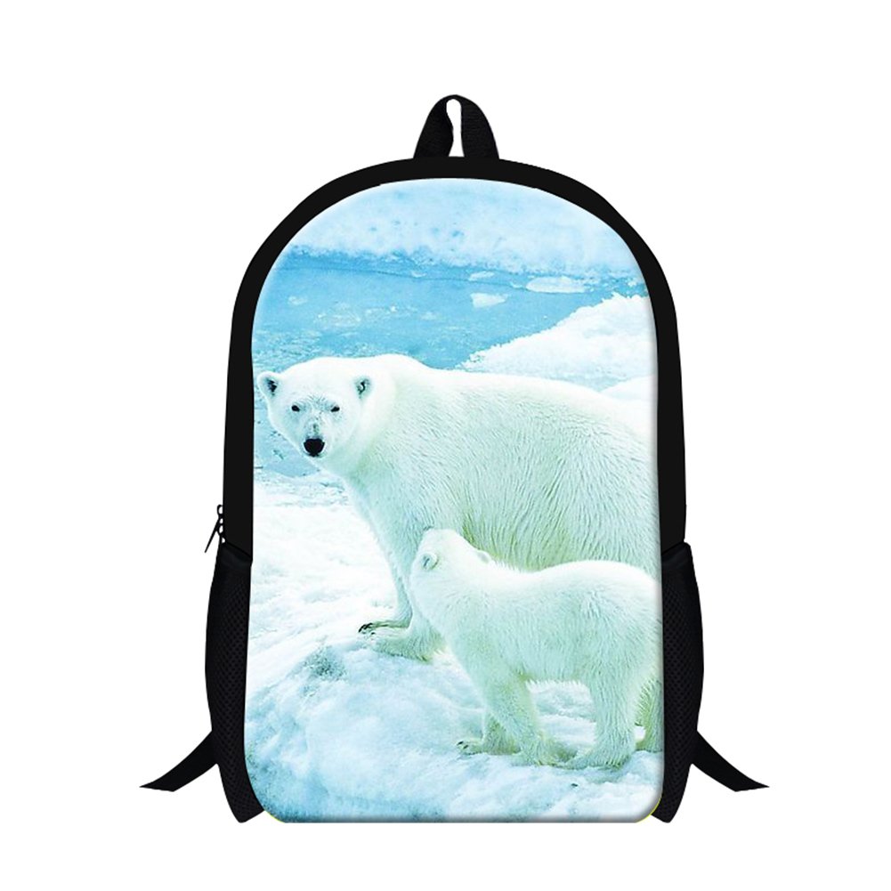 Cute Polar Bear Backpack for Girls - Fashionable School Bookbag for Students - Perfect for School, Travel & Daily Use