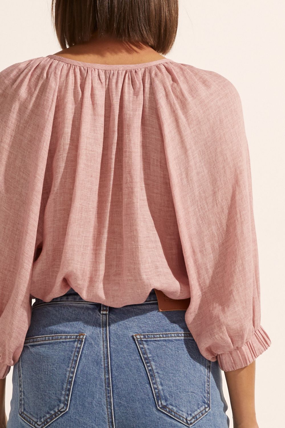Imbue Petal Front Button Relaxed Top - Comfortable Women's Blouse for Casual Wear, Office & Outings
