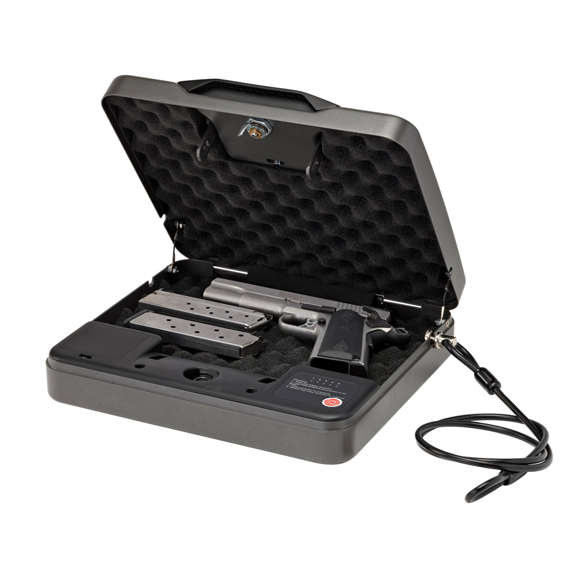 Hornady Rapid Safe 4800KP XXL RFID Handgun Safe - Fast Access Biometric & RFID Lock for Pistols - Secure Storage for Home, Office, or Vehicle Use