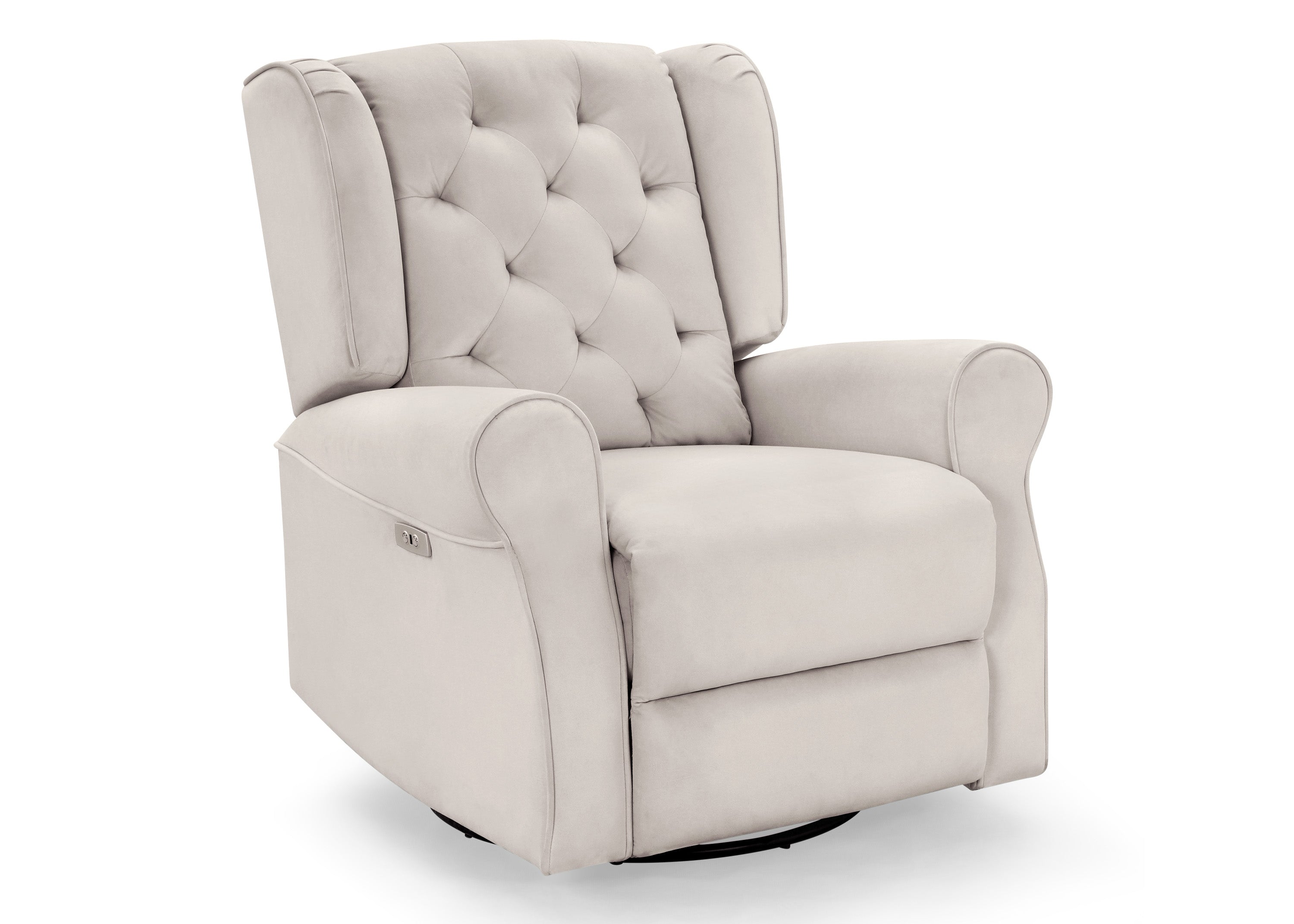 LiveSmart Performance Fabric Power Recliner Swivel Glider Chair with USB Port - Electric Massage Lift Chair for Living Room, Bedroom & Home Theater Comfort