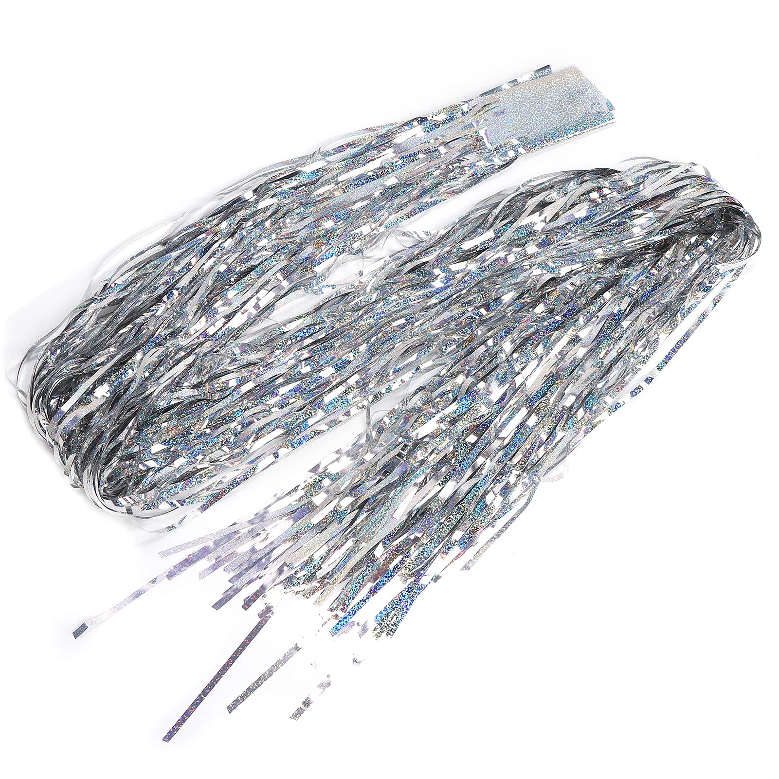 Silver Fringe Curtain Backdrop - Safe, Eco-Friendly & Beautiful Foil Photo Background for Birthday Party Decorations | Perfect for Events, Baby Showers & Home Decor