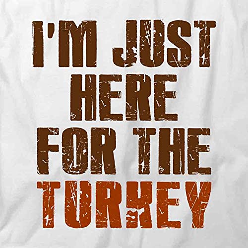 Funny Turkey Graphic T-Shirt | White Printed Tees for Thanksgiving & Holiday Parties | Casual Wear & Gift Idea