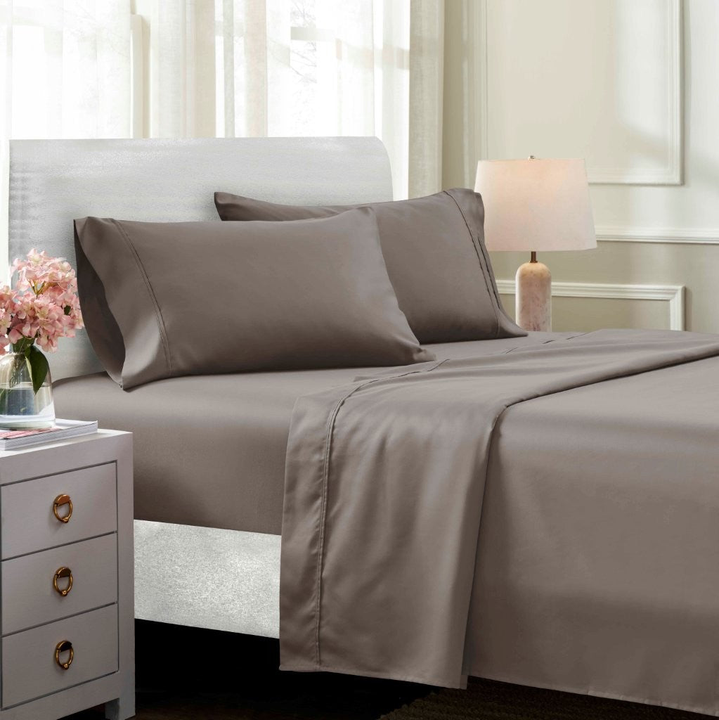 Premium 1400-1500 Thread Count Cotton Blend Deep Pocket Bed Sheet Set - Ultra Soft & Breathable for King, Queen, Full & Twin Beds - Perfect for Home, Hotel & Guest Room Comfort