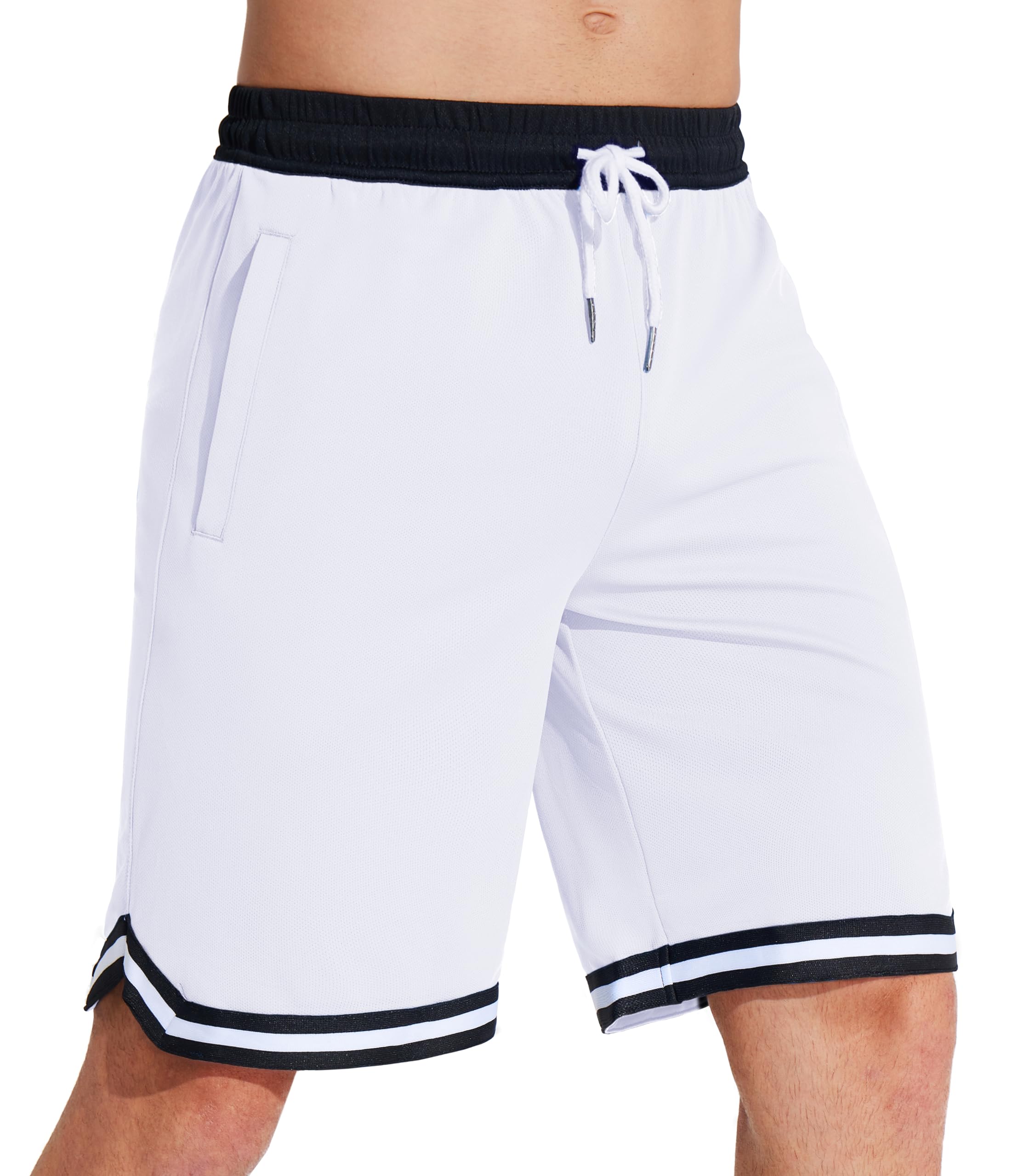 MAGCOMSEN Men's 10 Inch Athletic Shorts - Quick Dry Basketball Shorts for Gym, Running, Tennis & Workouts - Lightweight Breathable Sports Shorts for Men - Perfect for Training, Jogging & Casual Wear