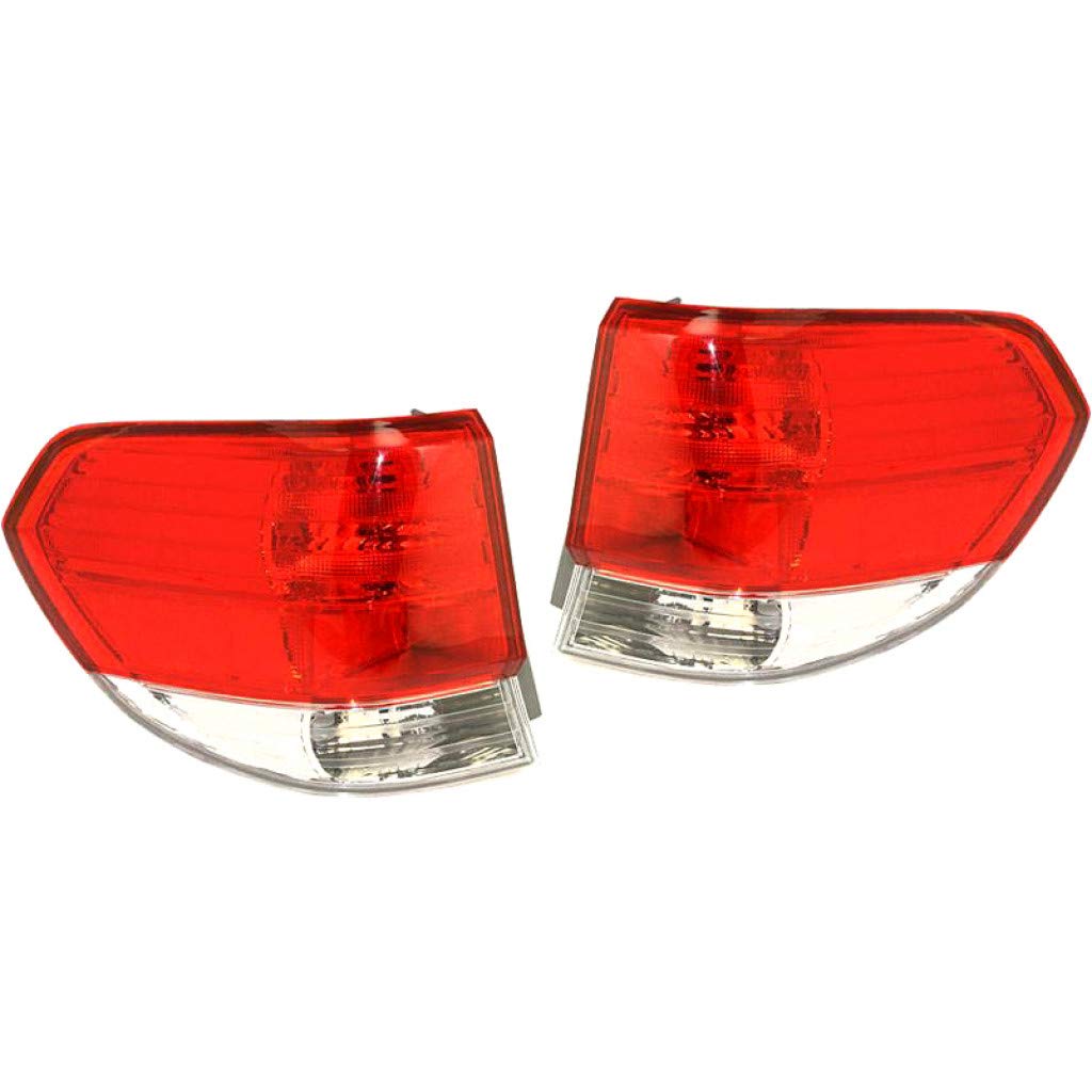 2008-2010 Honda Odyssey Rear Tail Lights Assembly Pair - Driver & Passenger Side (HO2818134 HO2819134 / 33551-SHJ-A51 33501-SHJ-A51) | Direct Replacement for Improved Visibility & Safety | Perfect for Night Driving & Enhanced Vehicle Appearance