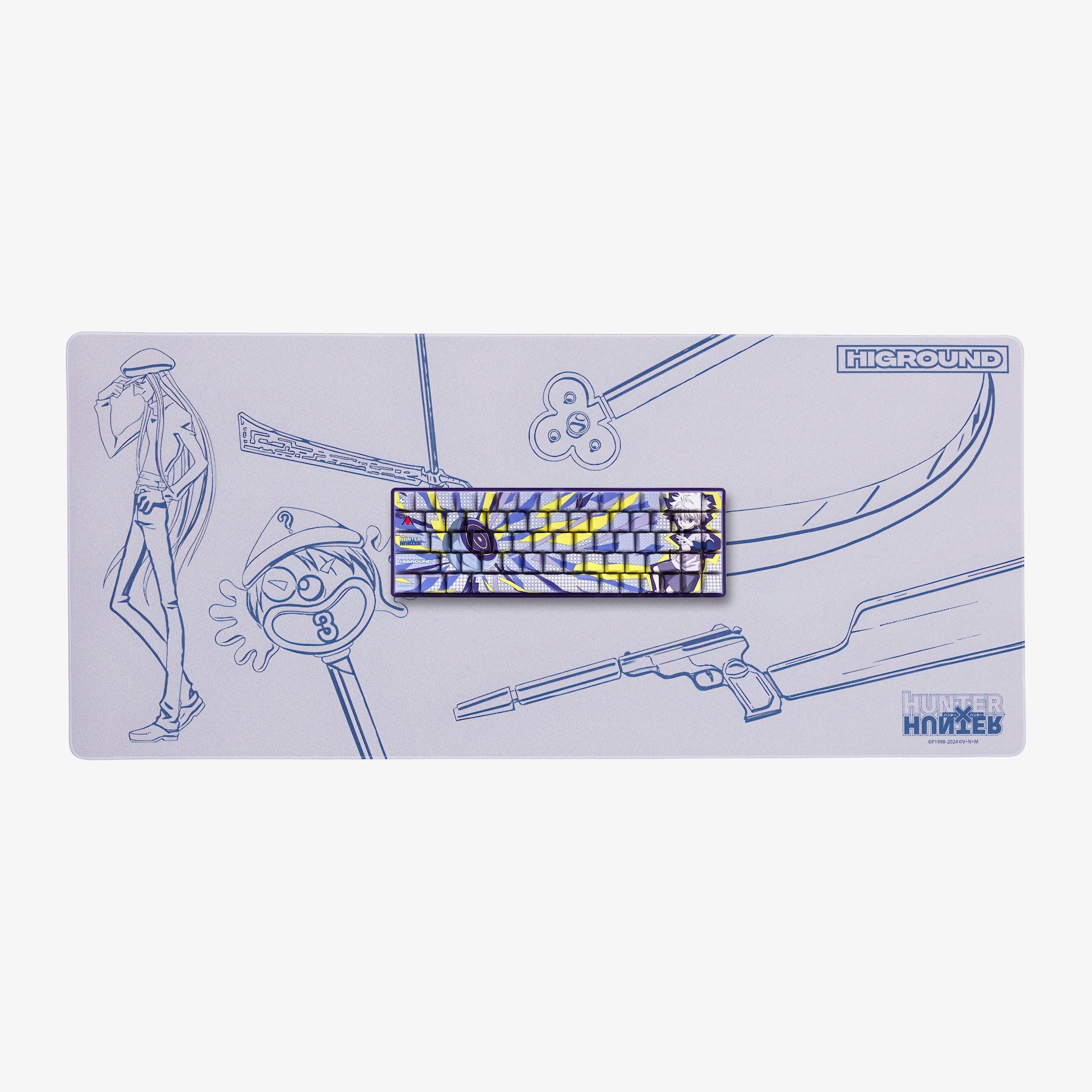 HxH x HG Large Gaming Mouse Pad with Kite Design - Perfect for PC, Laptop & Office Workstations | Non-Slip Rubber Base | Smooth Surface for Precise Mouse Control